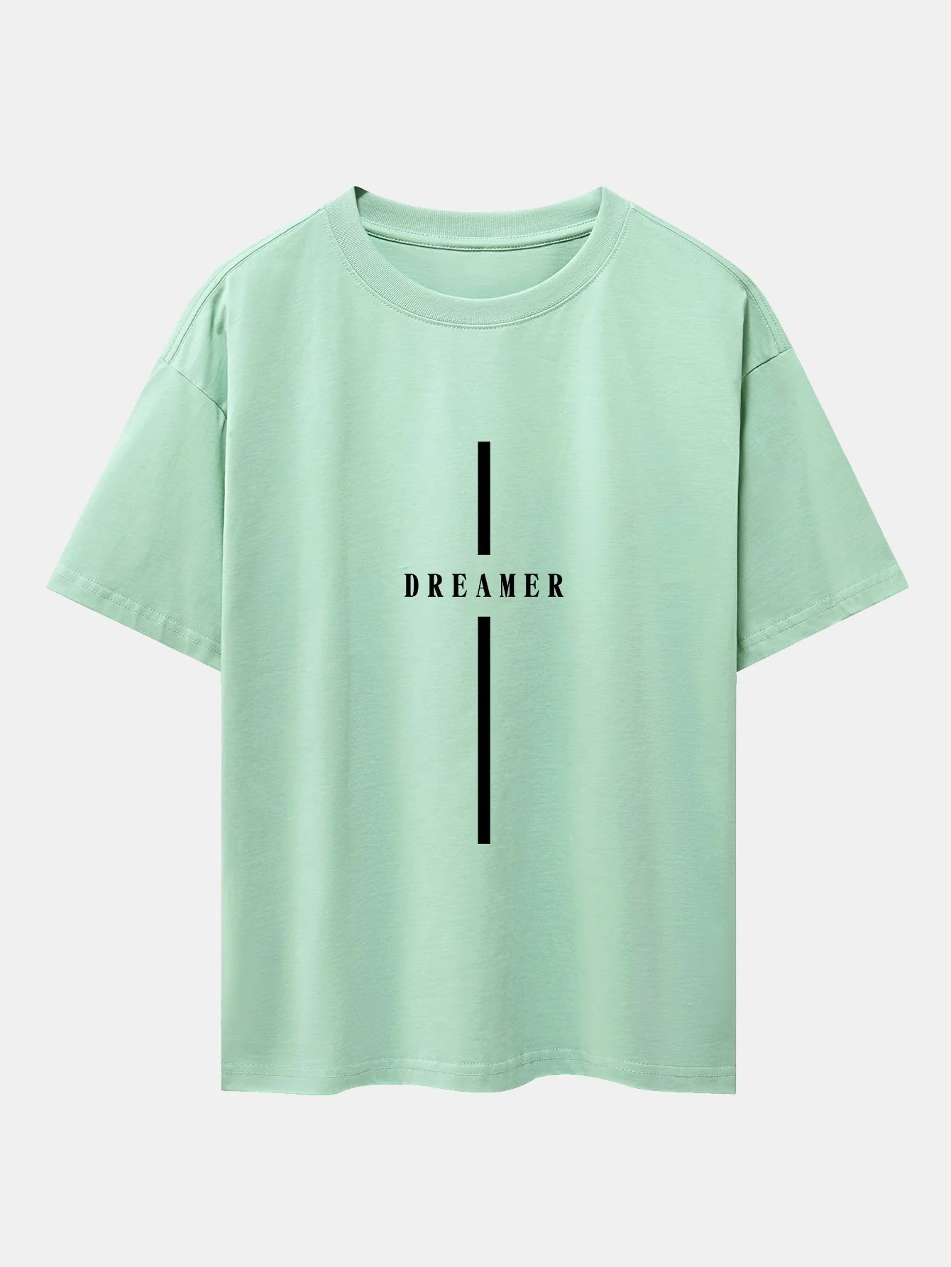 Stripe Dreamer Print Drop Shoulder Oversize T-Shirt - Image 10