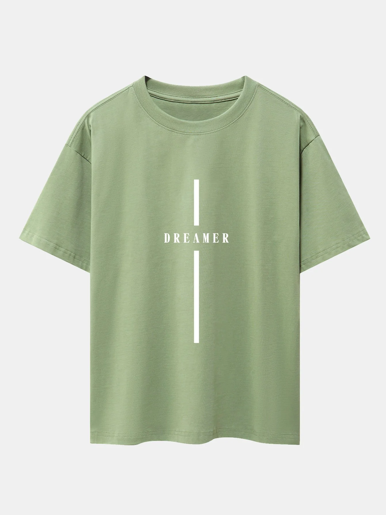 Stripe Dreamer Print Drop Shoulder Oversize T-Shirt - Image 14