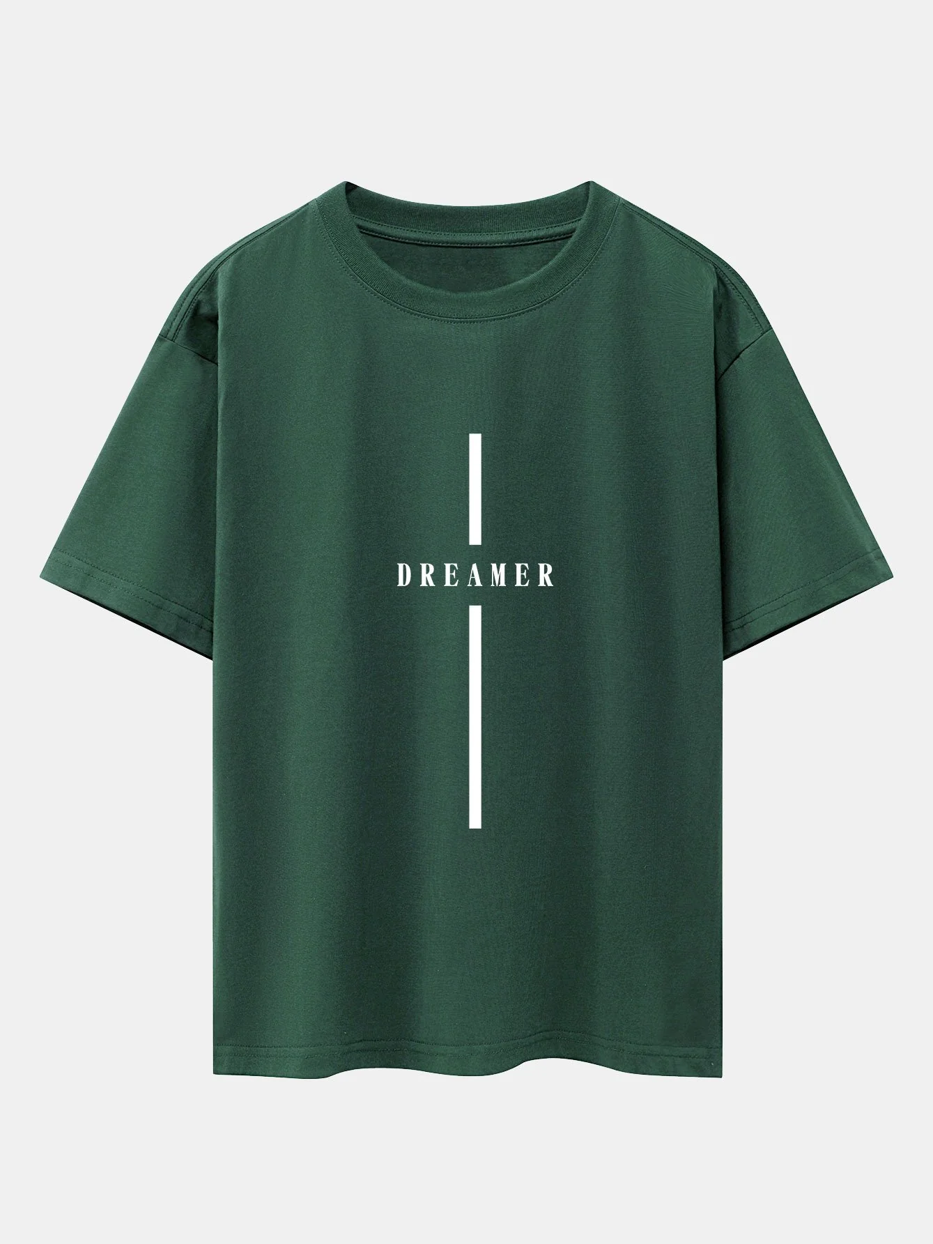 Stripe Dreamer Print Drop Shoulder Oversize T-Shirt - Image 4