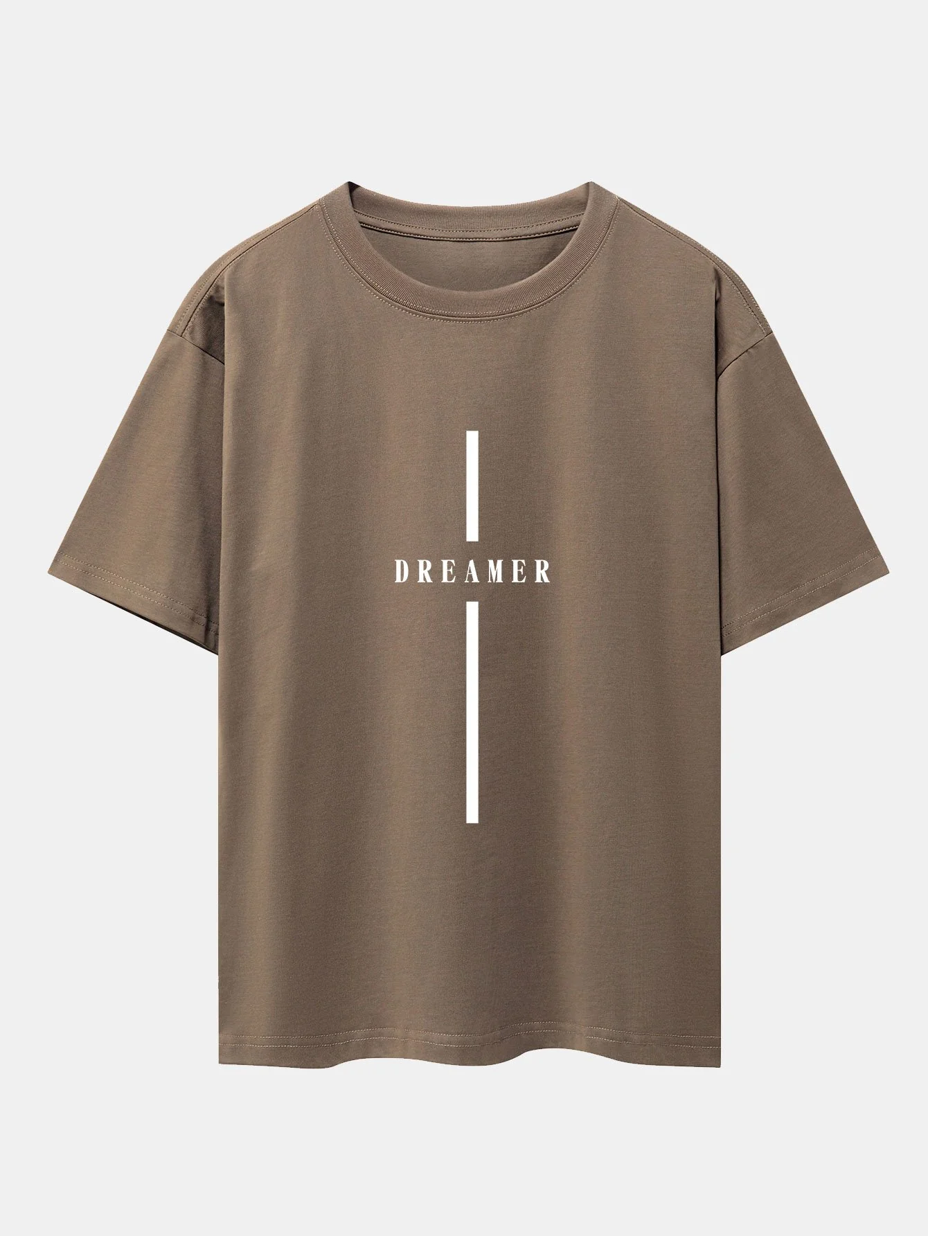 Stripe Dreamer Print Drop Shoulder Oversize T-Shirt - Image 8