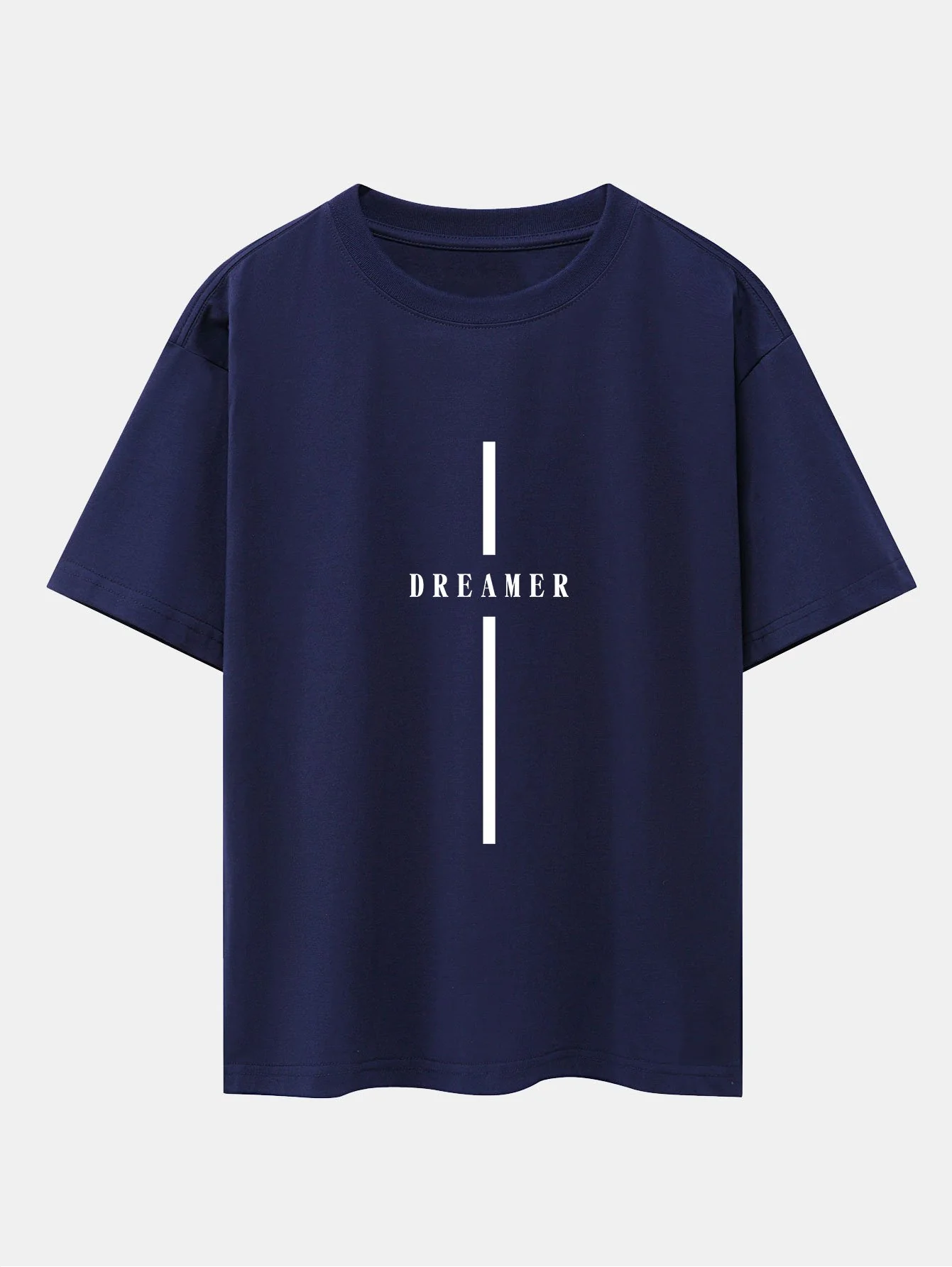 Stripe Dreamer Print Drop Shoulder Oversize T-Shirt - Image 9