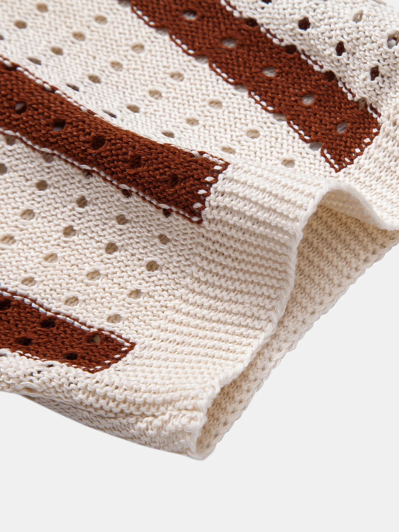 Gestreiftes Ösen-Strickhemd - Image 7