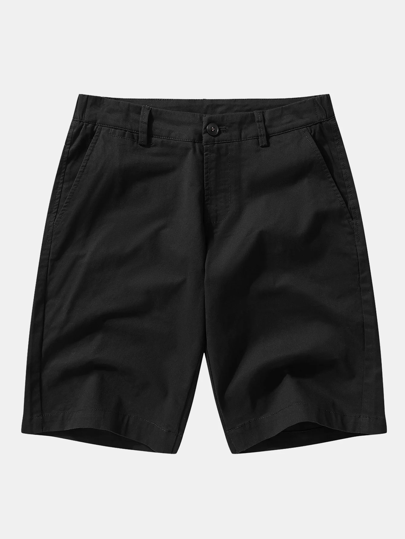 Gestreiftes geometrisches Jacquard gestricktes Poloshirts & Baumwoll Chino Shorts - Image 8