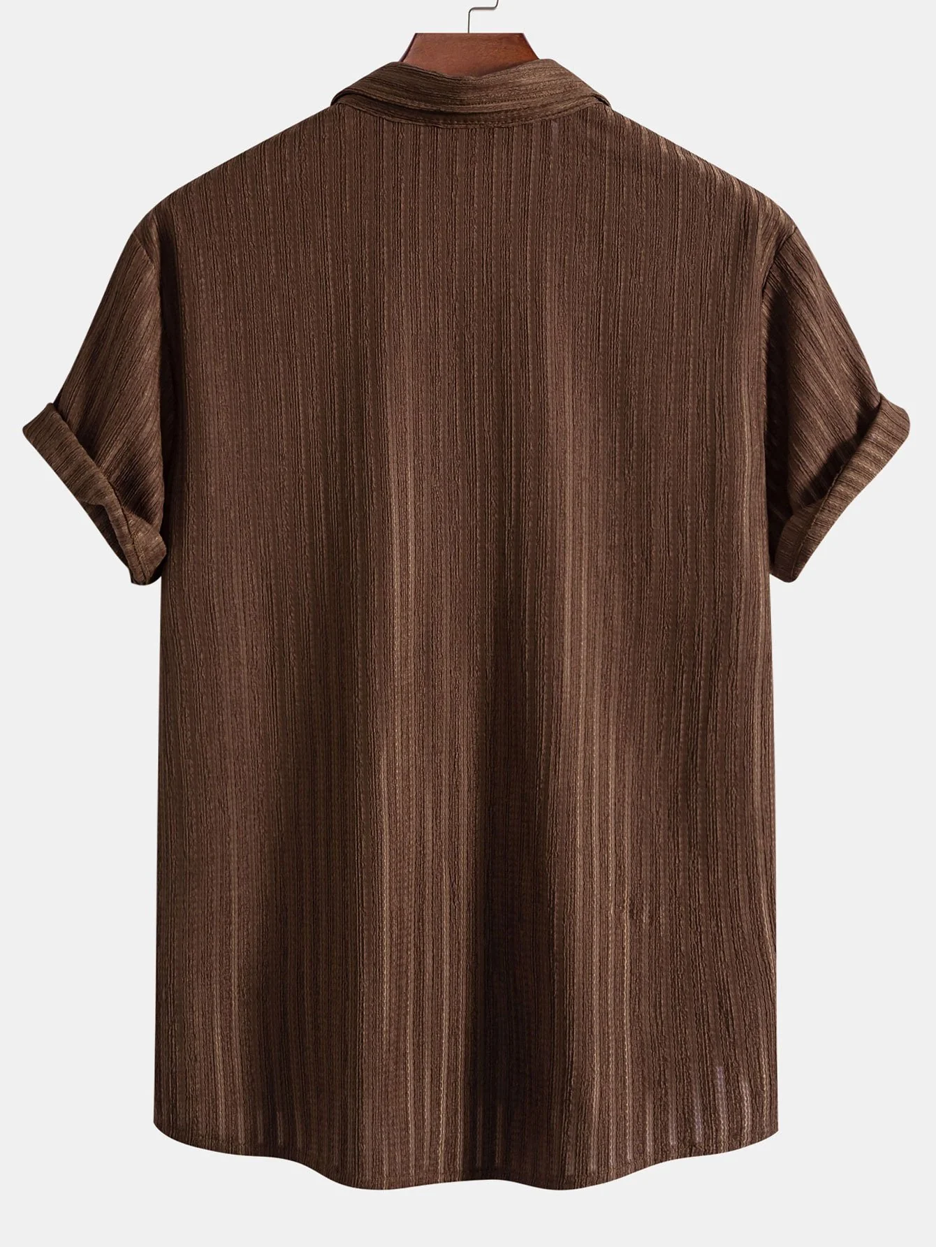 Streifen Jacquard Button-Up Hemd - Image 4