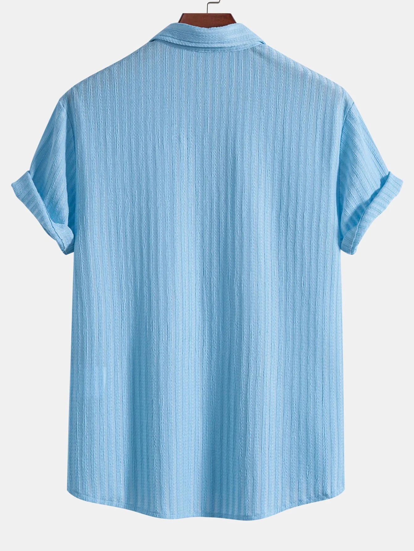Streifen Jacquard Button-Up Hemd - Image 6