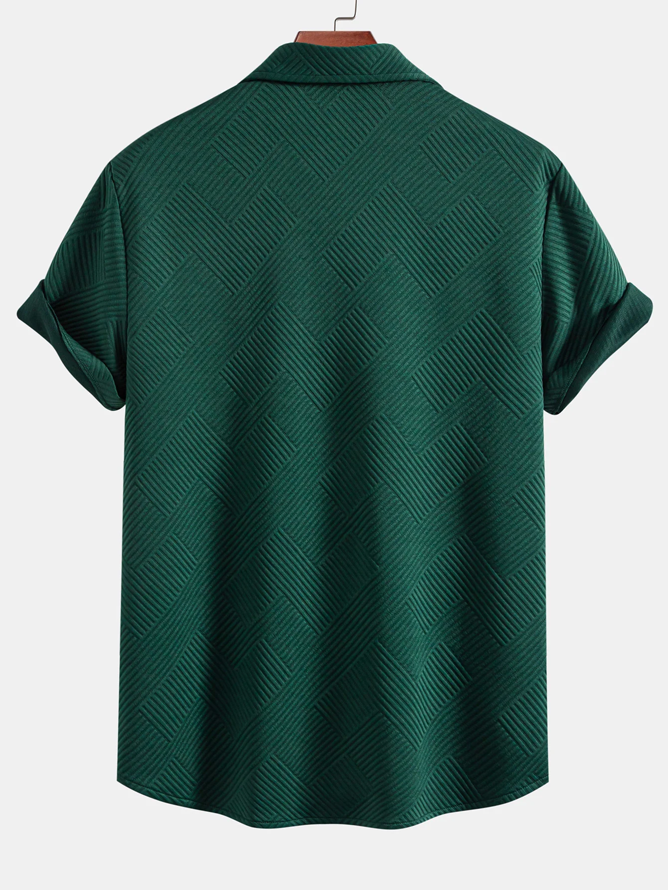 Streifen Jacquard Button-Up Hemd - Image 2