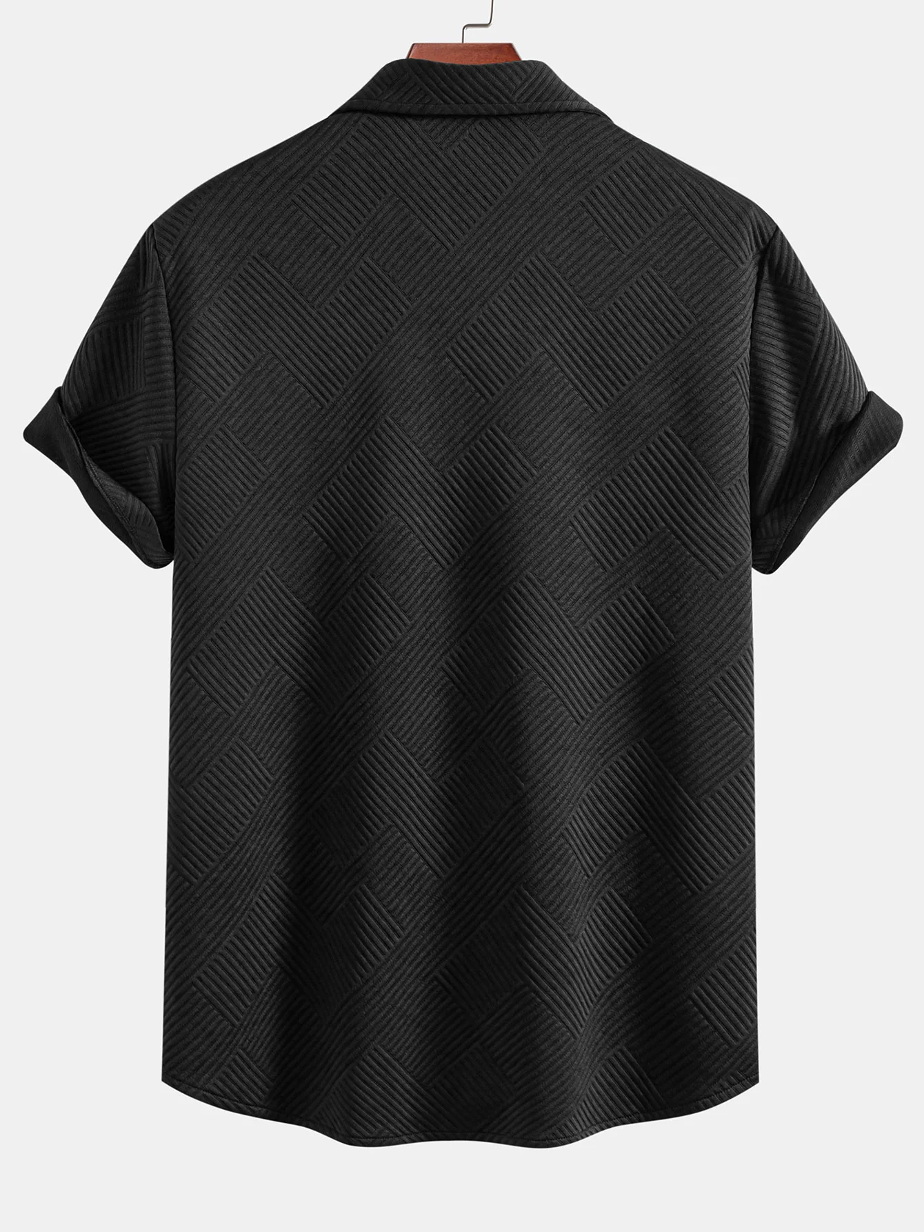 Streifen Jacquard Button-Up Hemd - Image 4