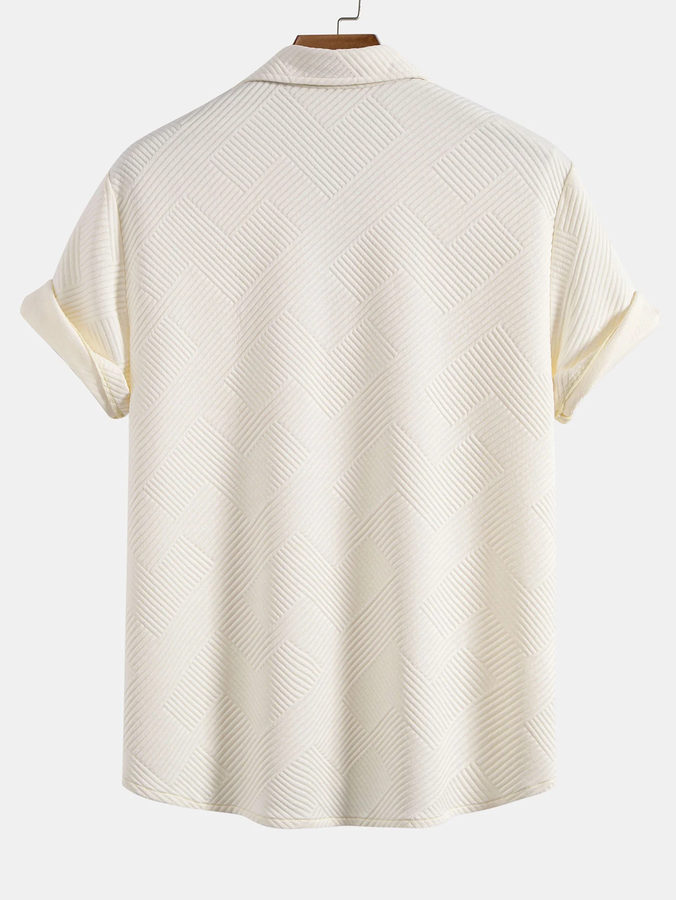 Streifen Jacquard Button-Up Hemd - Image 6