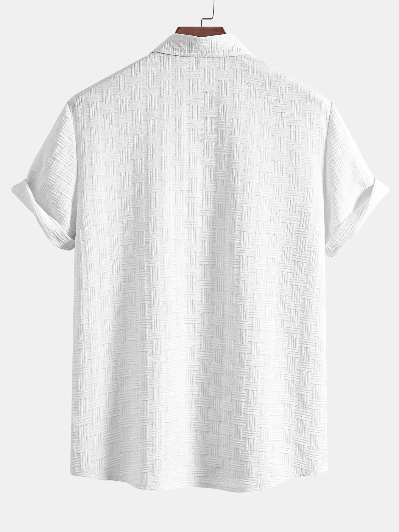 Streifen Jacquard Button-Up Hemd & Shorts - Image 5