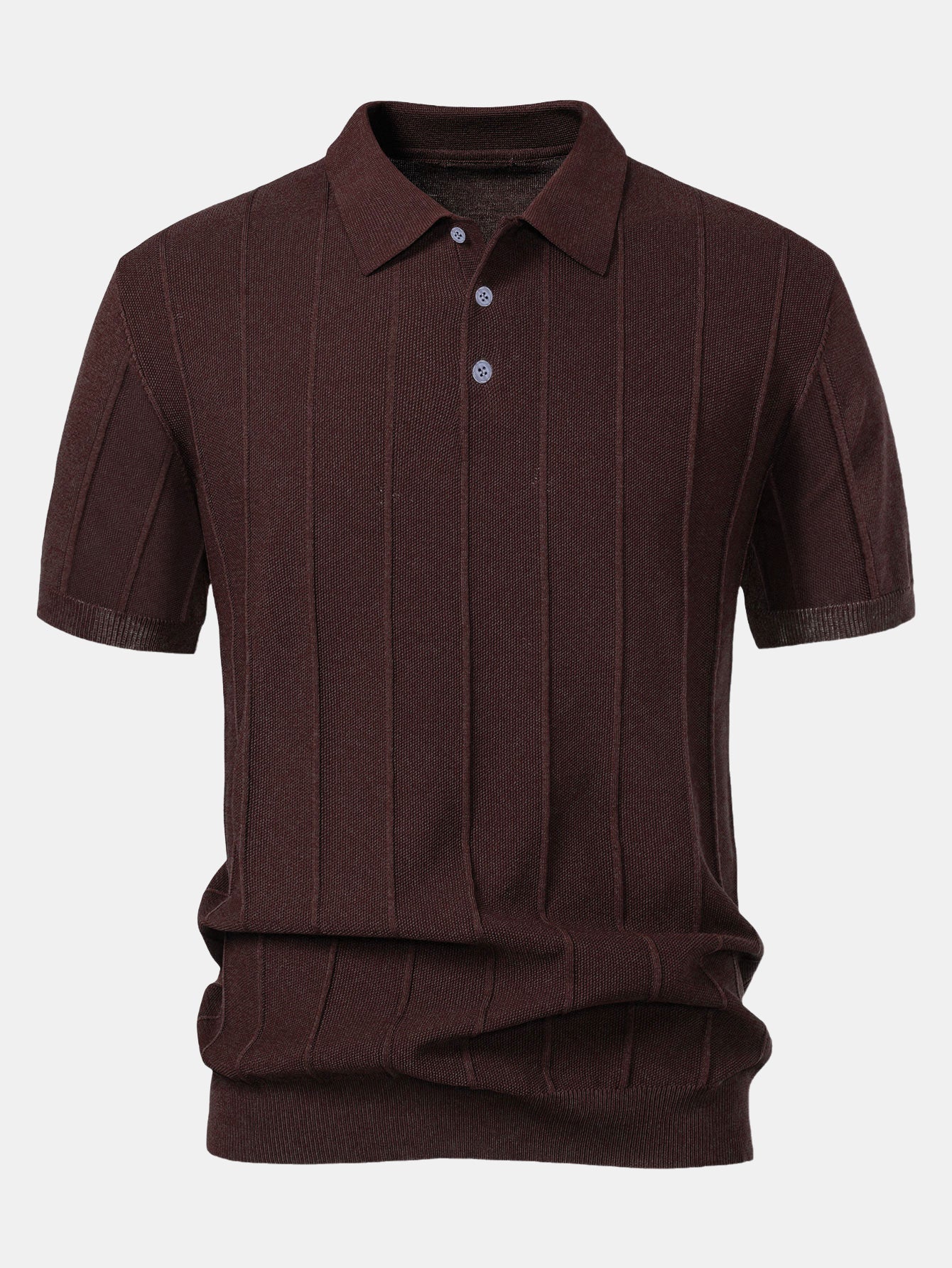 Stripe Jacquard Knit Polo - Image 2