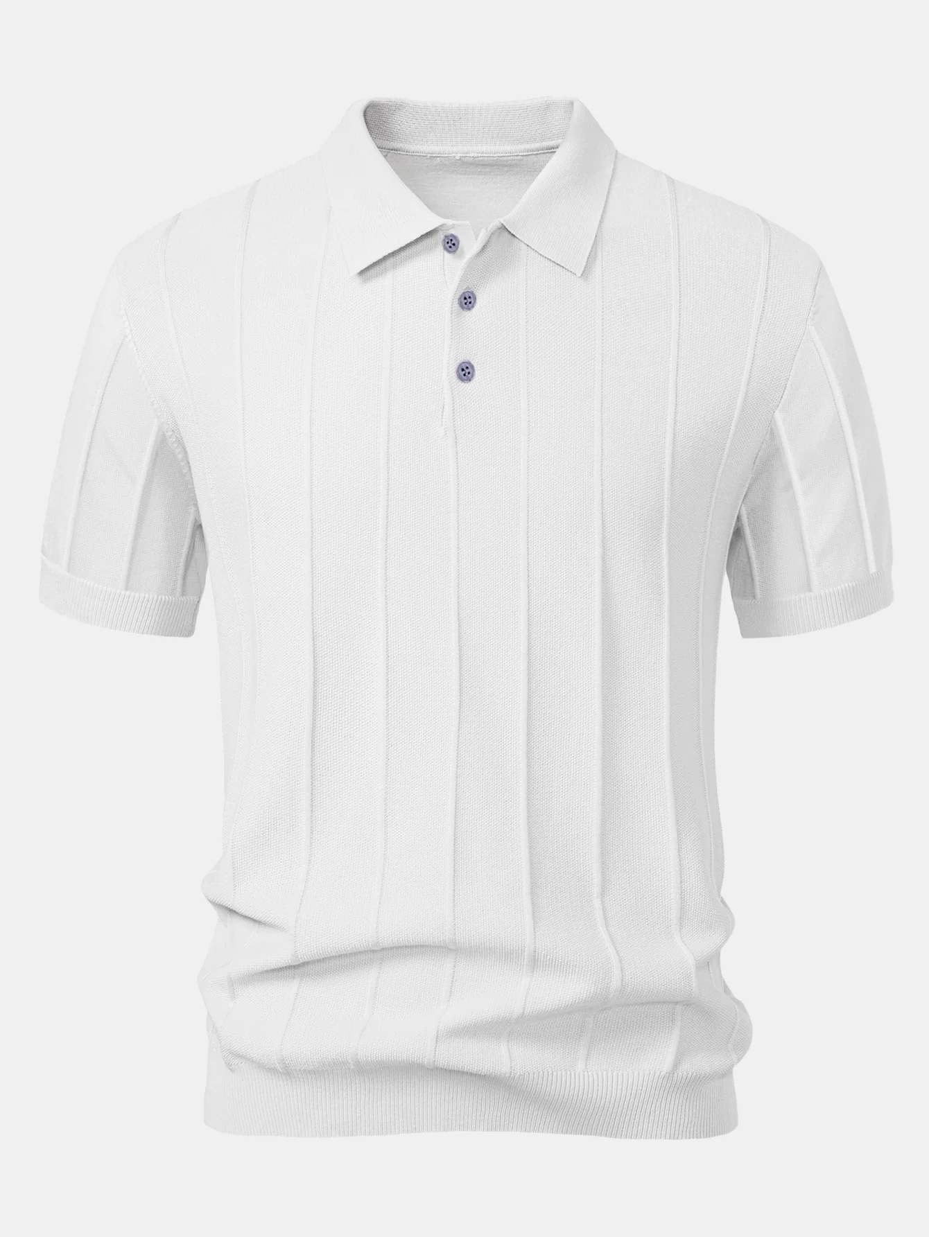 Stripe Jacquard Knit Polo - Image 4
