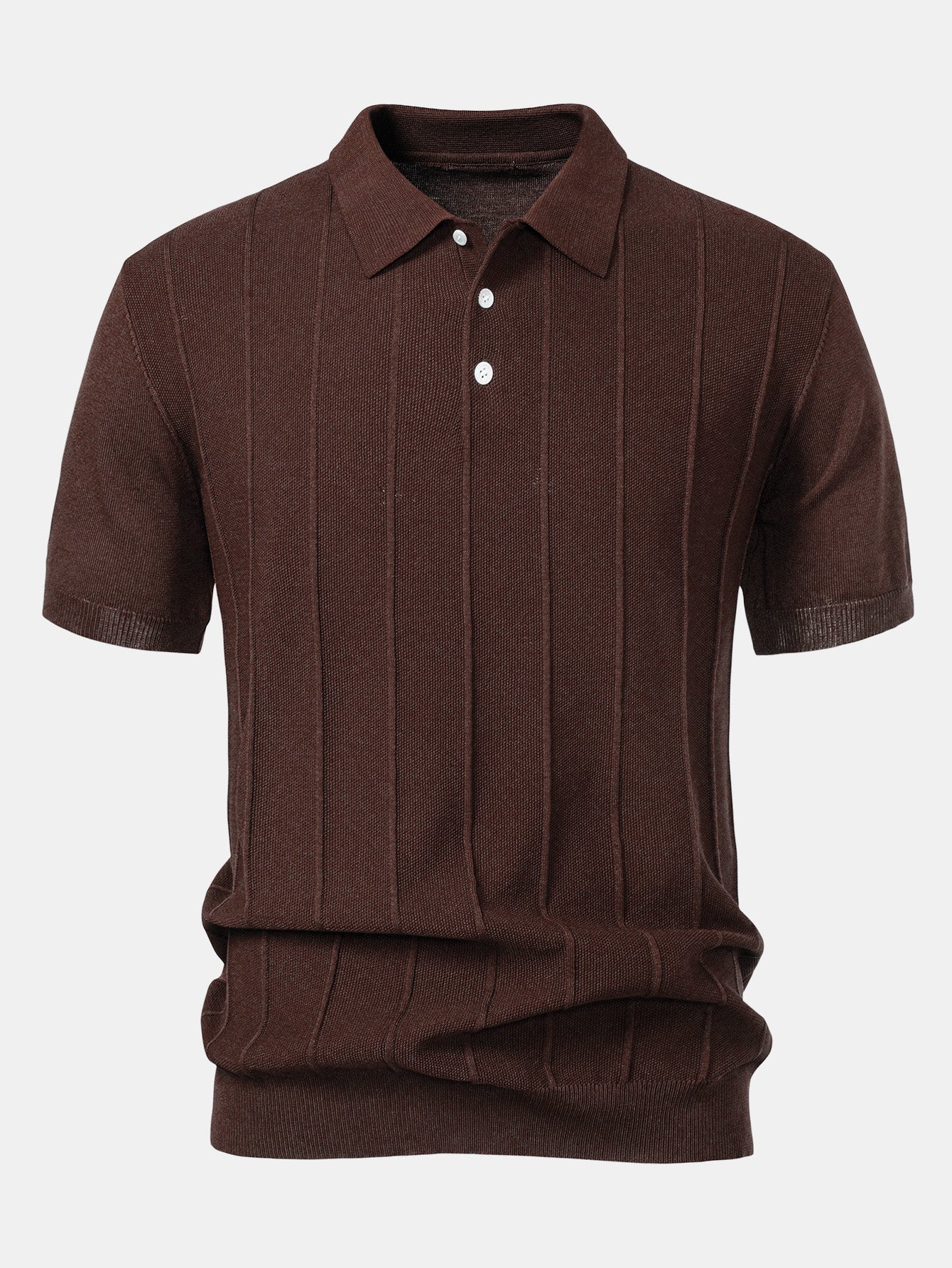Stripe Jacquard Strick-Poloshirt & Slim Fit Verjüngte Hose - Image 10