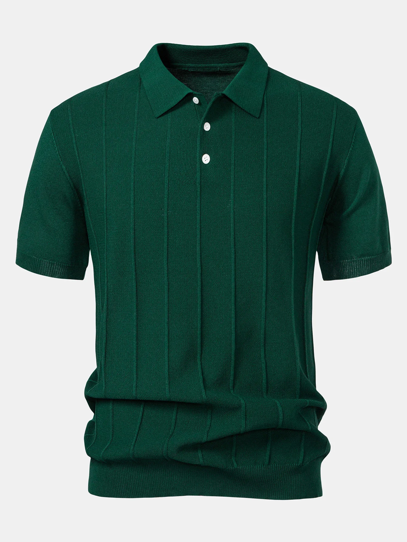 Stripe Jacquard Strick-Poloshirt & Slim Fit Verjüngte Hose - Image 6