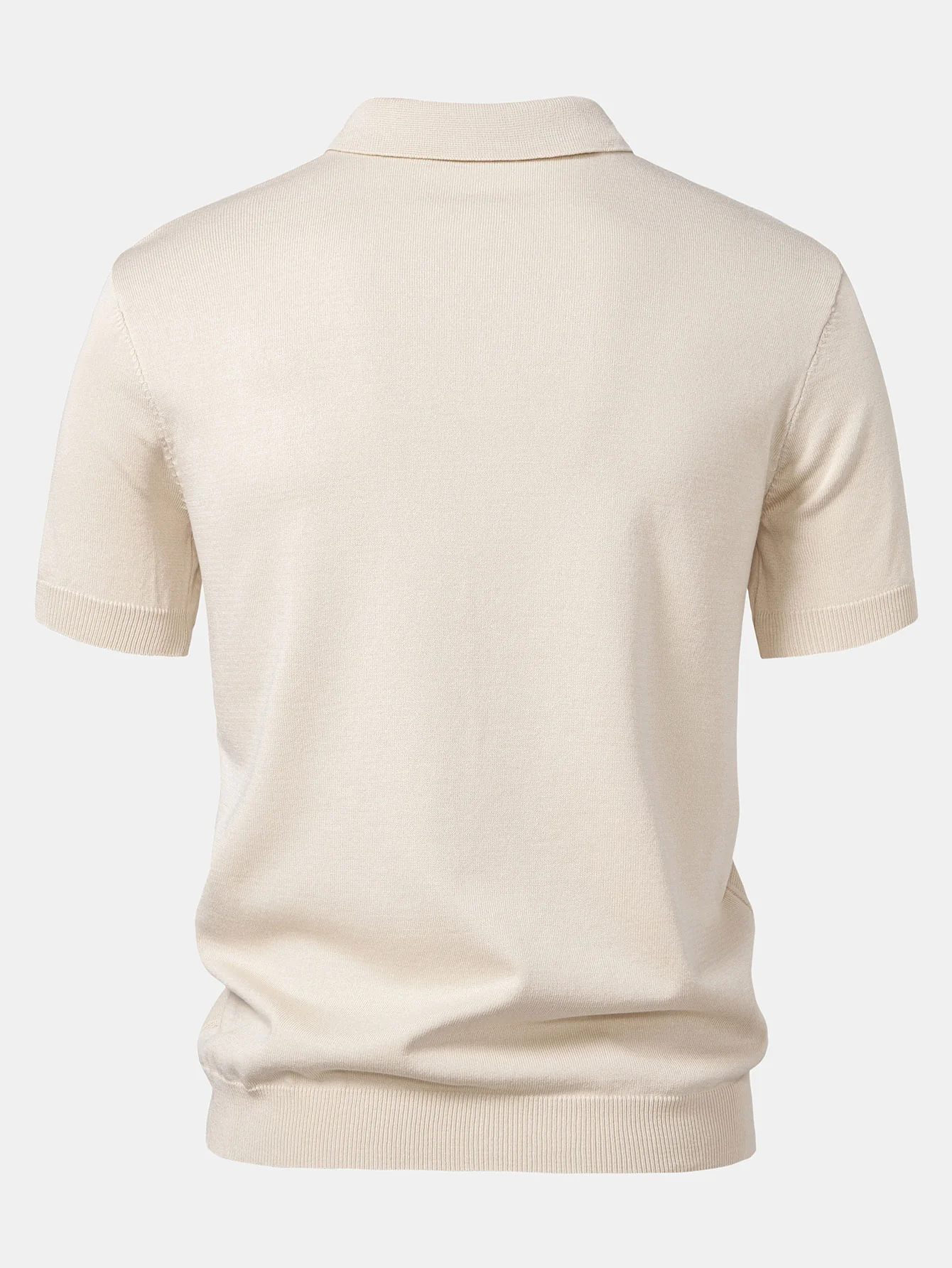 Stripe Jacquard Strick Polohemd - Image 6
