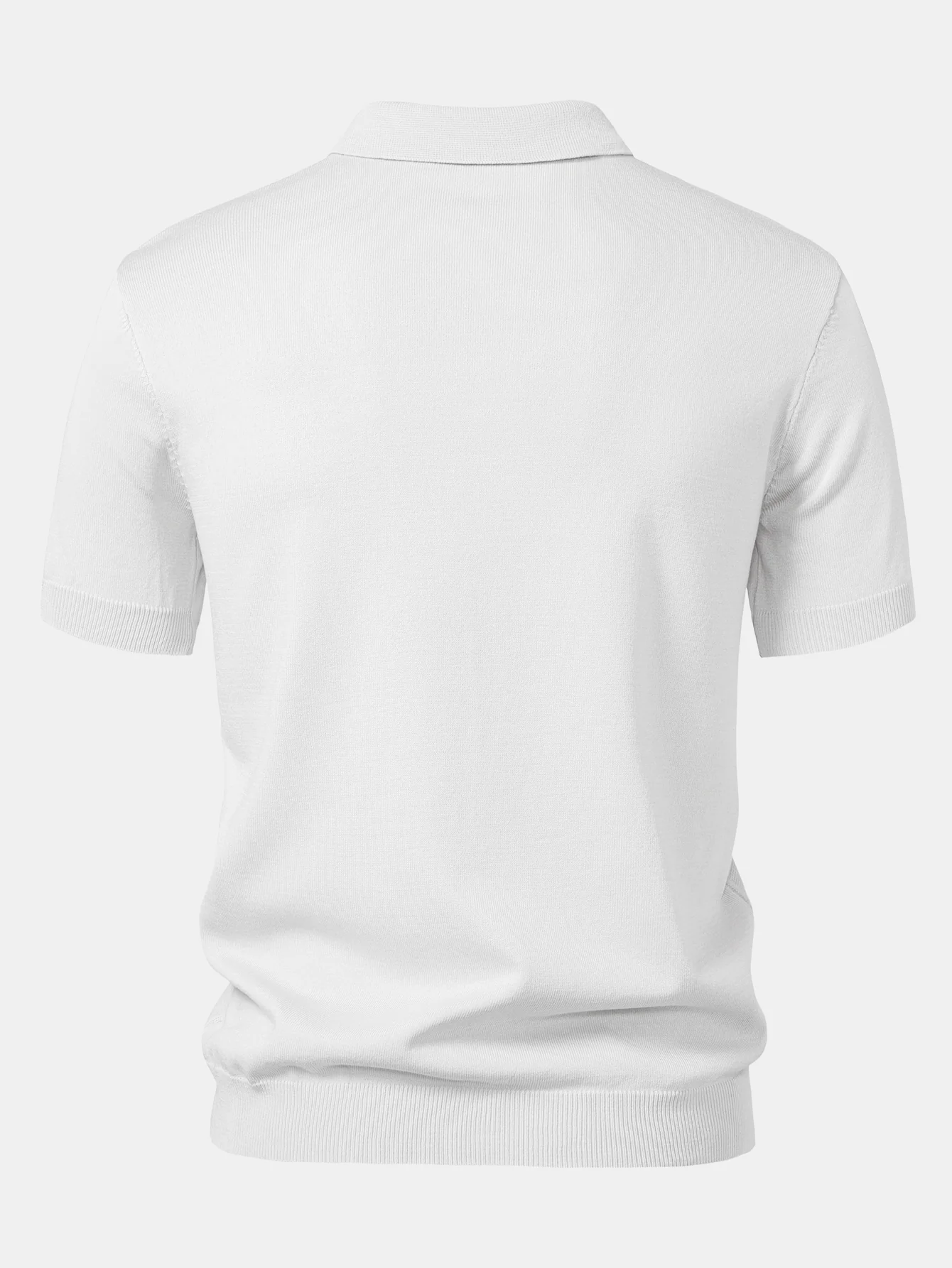 Stripe Jacquard Strick Polohemd - Image 10