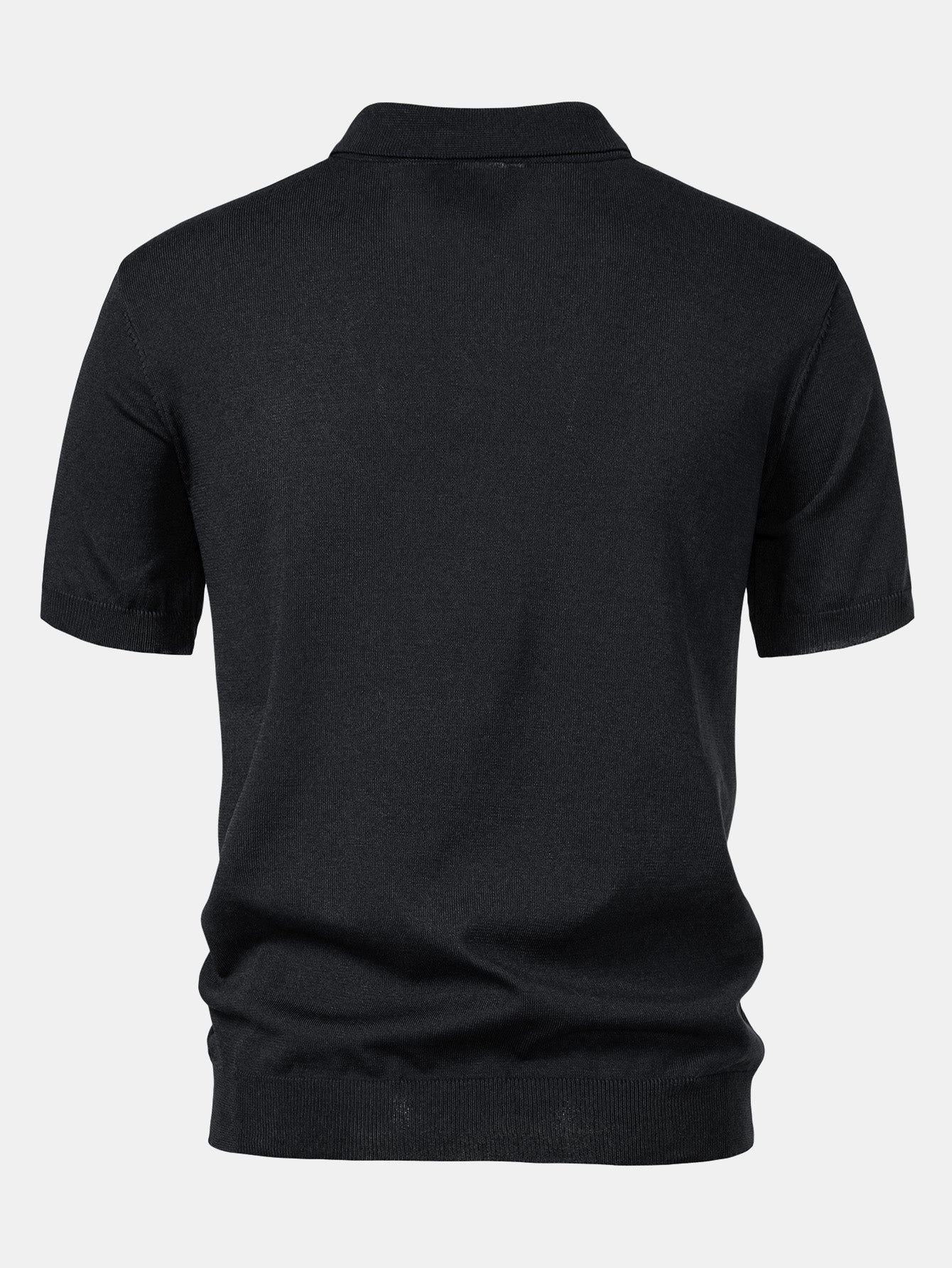 Stripe Jacquard Strick Polohemd - Image 4
