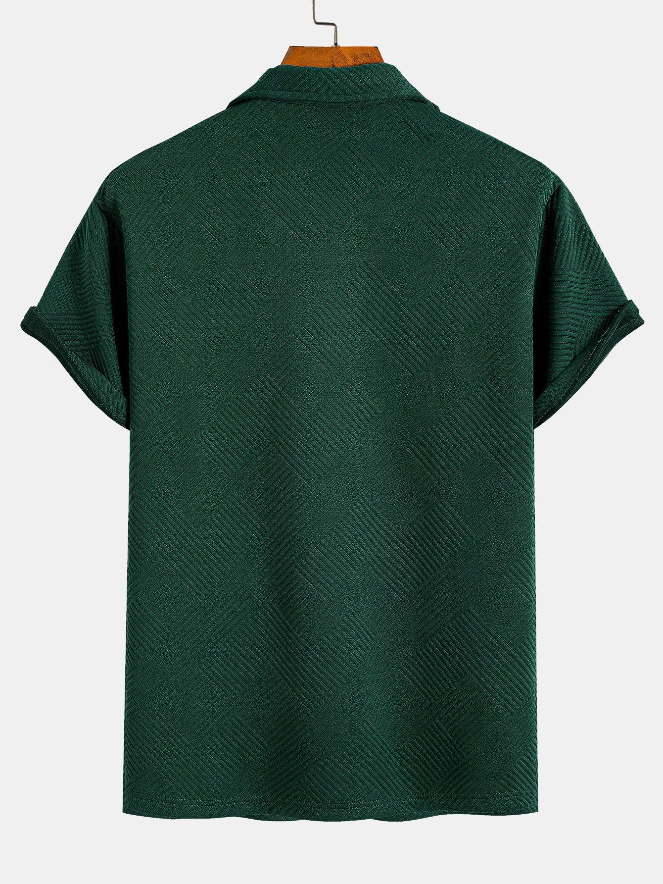 Streifen Jacquard Zip-Up Polo & Shorts - Image 5