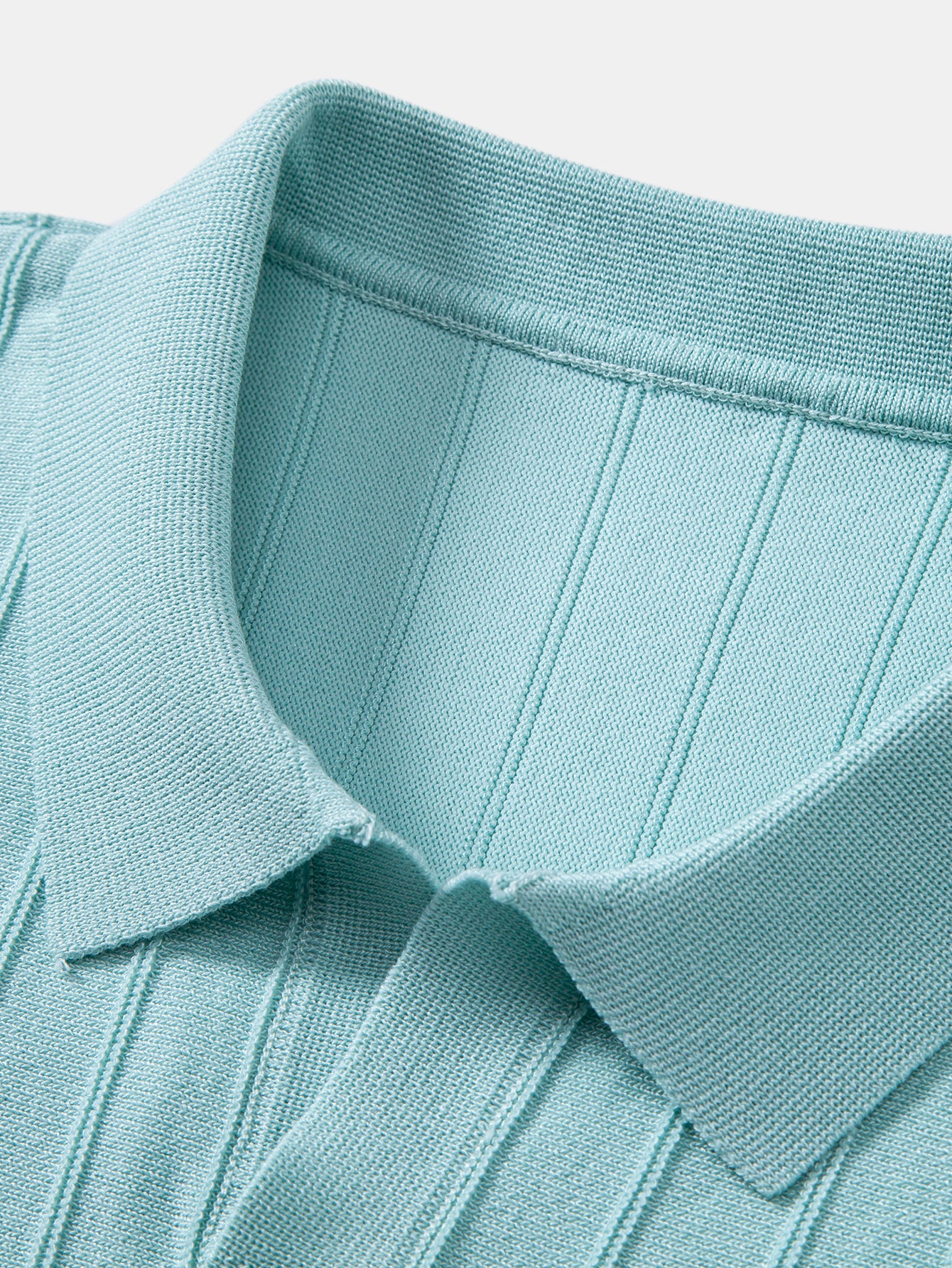 Stripe Johnny Collar Knit Polo - Image 11