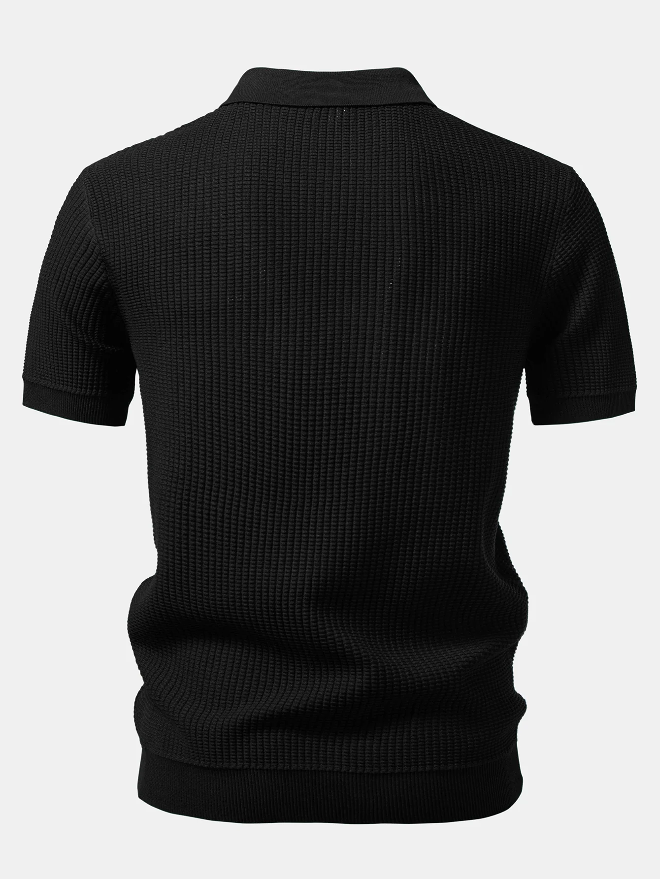 Stripe Johnny Collar Knit Polo - Image 6