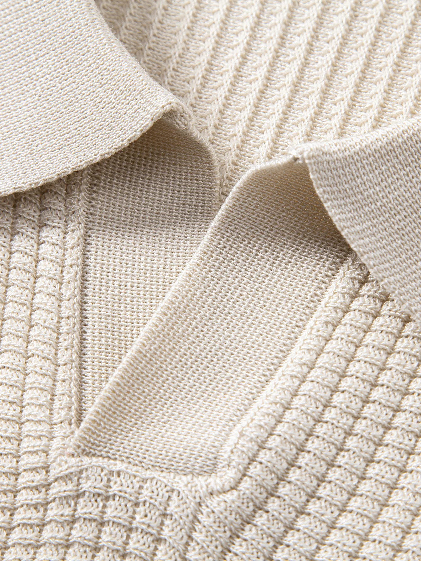 Stripe Johnny Collar Knit Polo - Image 10