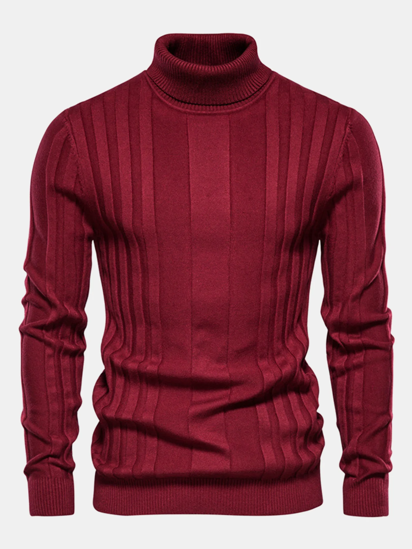 Gerippter Rollkragenpullover - Image 3