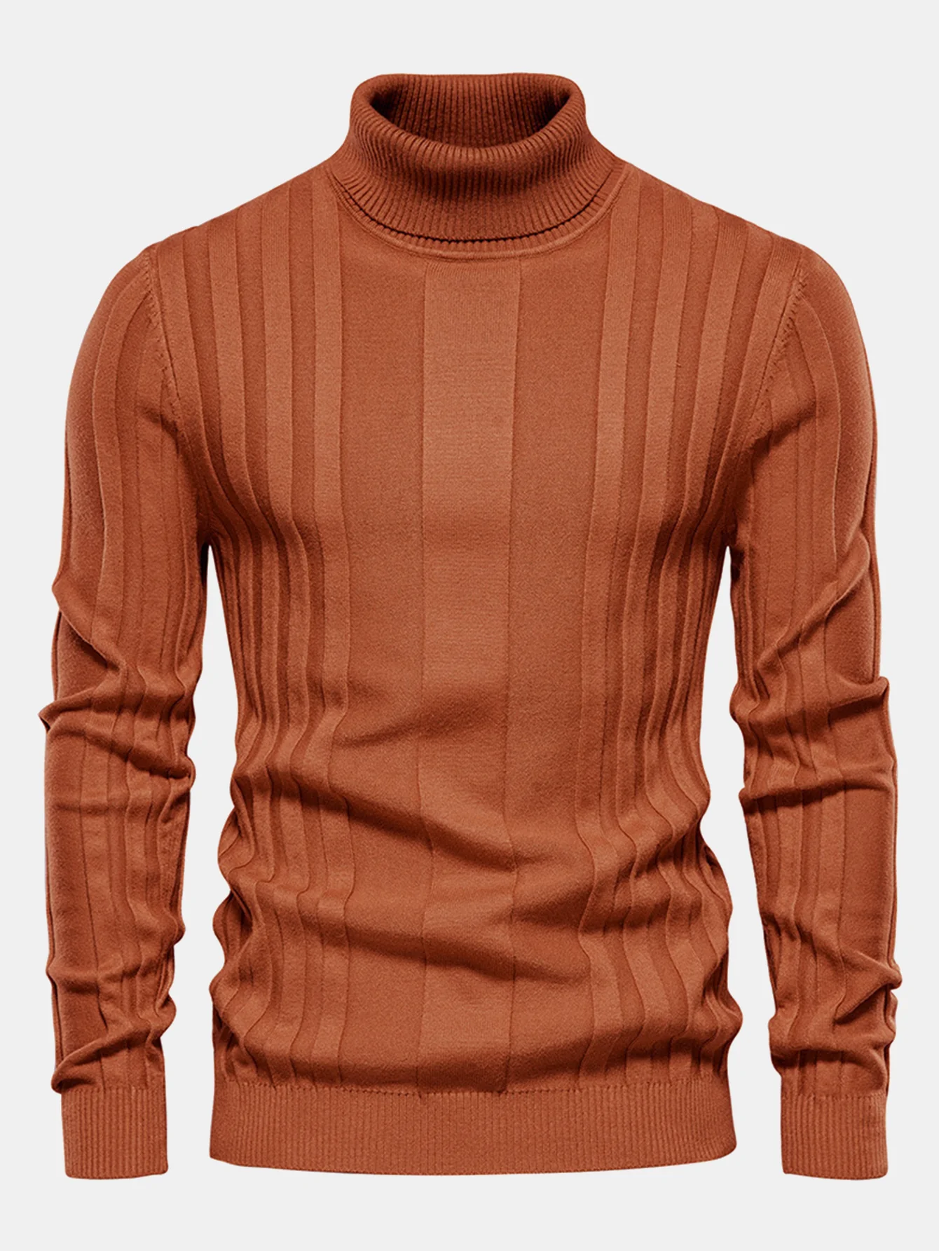 Gerippter Rollkragenpullover - Image 4