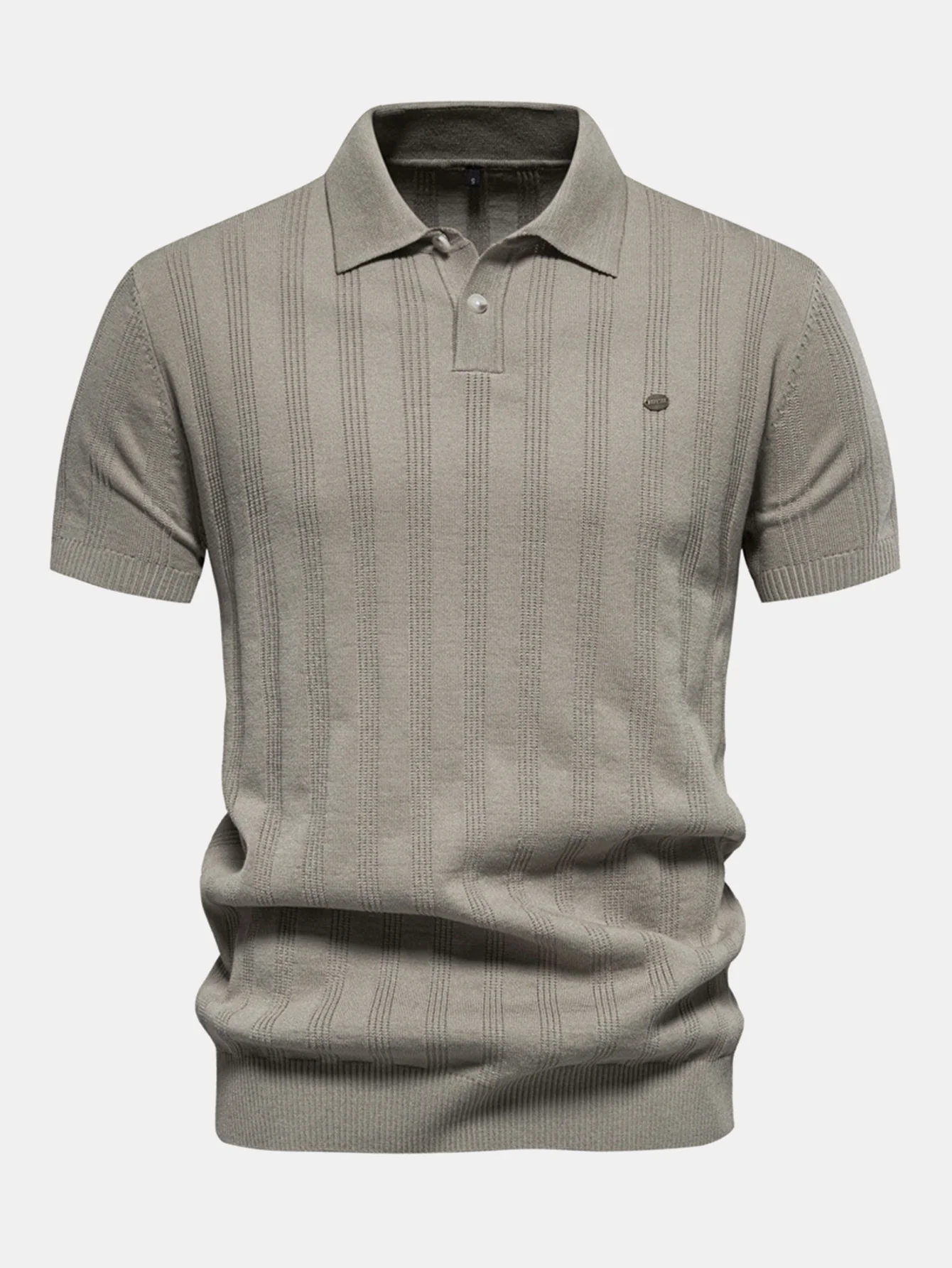 Gestreiftes Strick-Poloshirt - Image 6