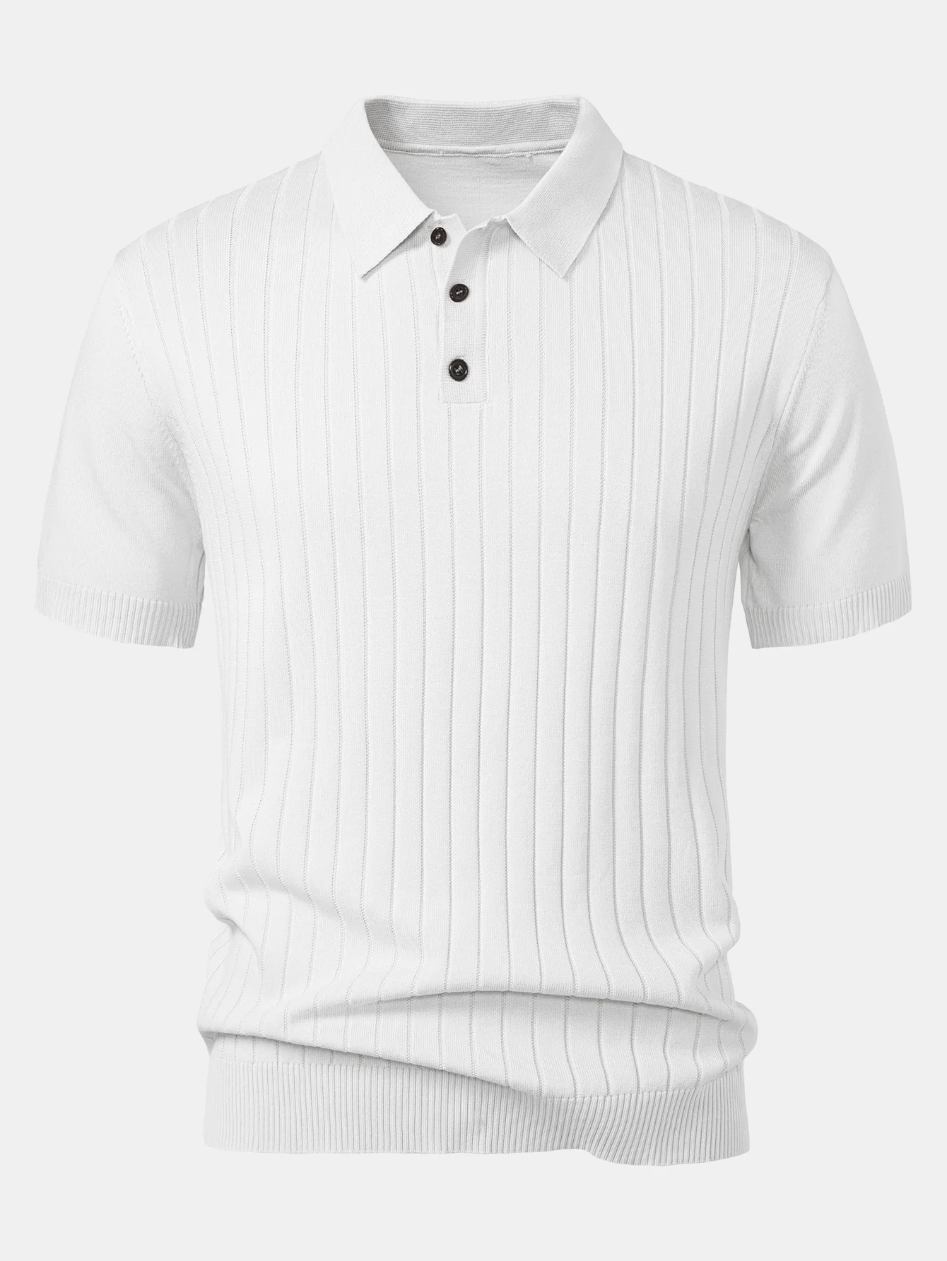 Gestreiftes Strick-Poloshirt - Image 9