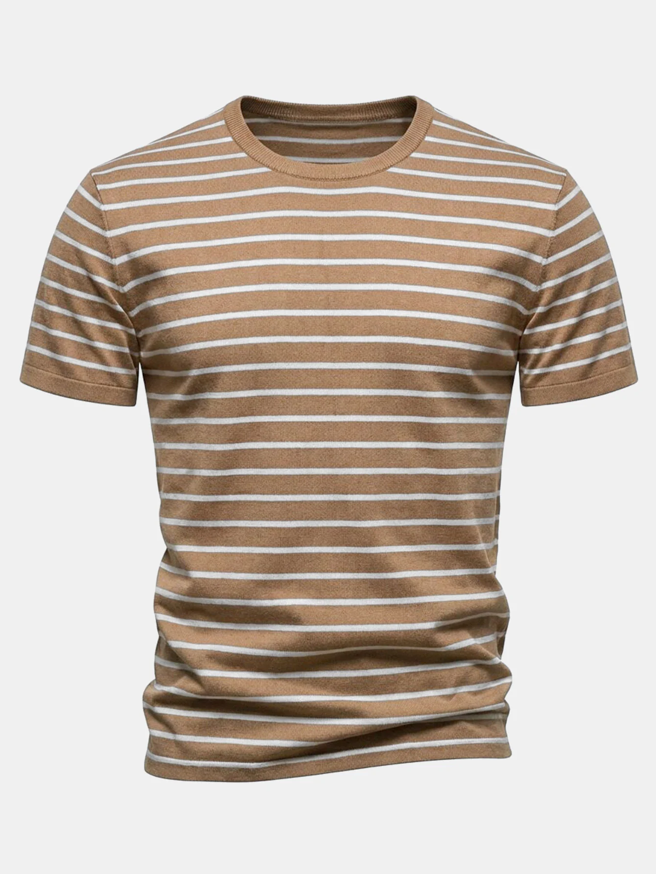Stripe Knit T-Shirt