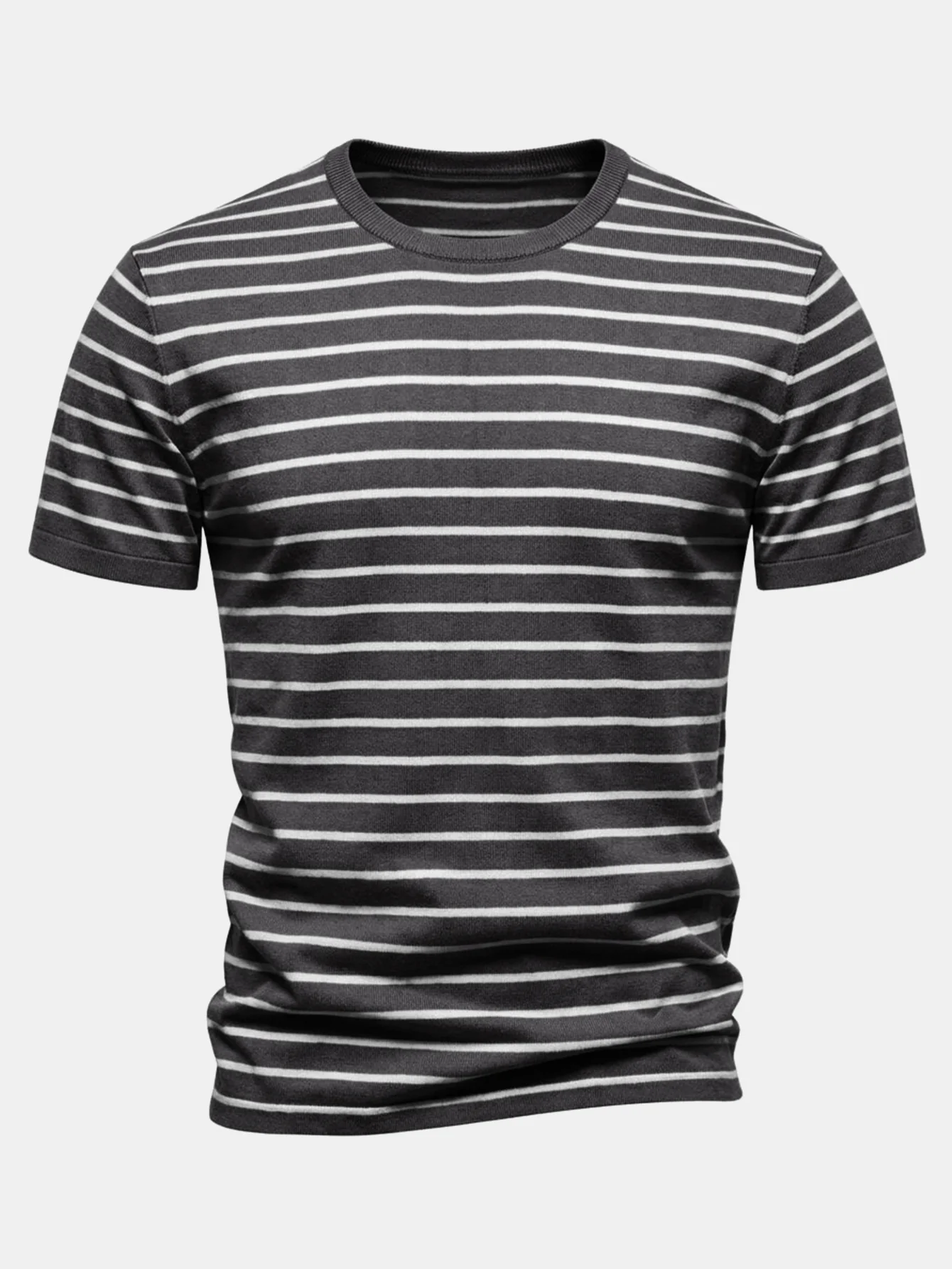 Stripe Knit T-Shirt - Image 2