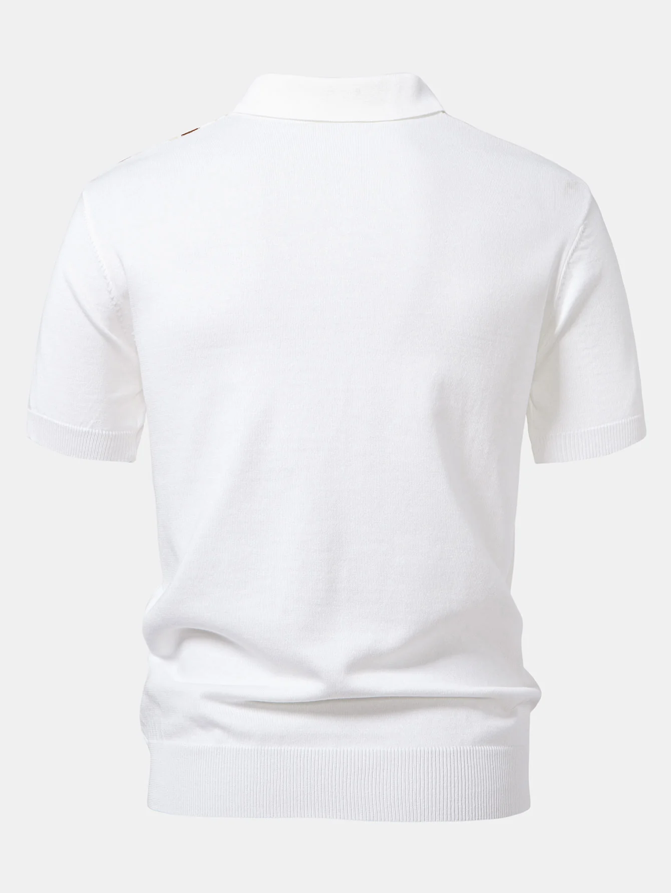 Gestreiftes Strick-Poloshirt mit Reißverschluss & Baumwoll-Chino-Shorts - Image 12