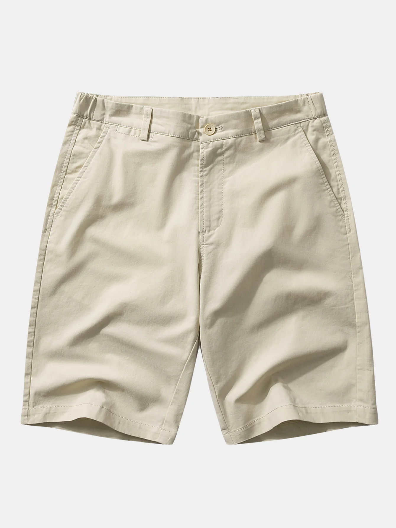 Wave Jacquard Strick V-Ausschnitt Poloshirts & Baumwoll Chino Shorts - Image 12