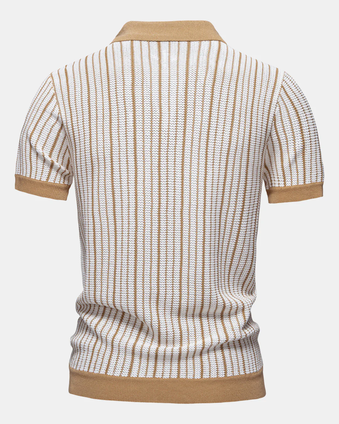 Gestreiftes Häkel-Button-up-Hemd - Image 2