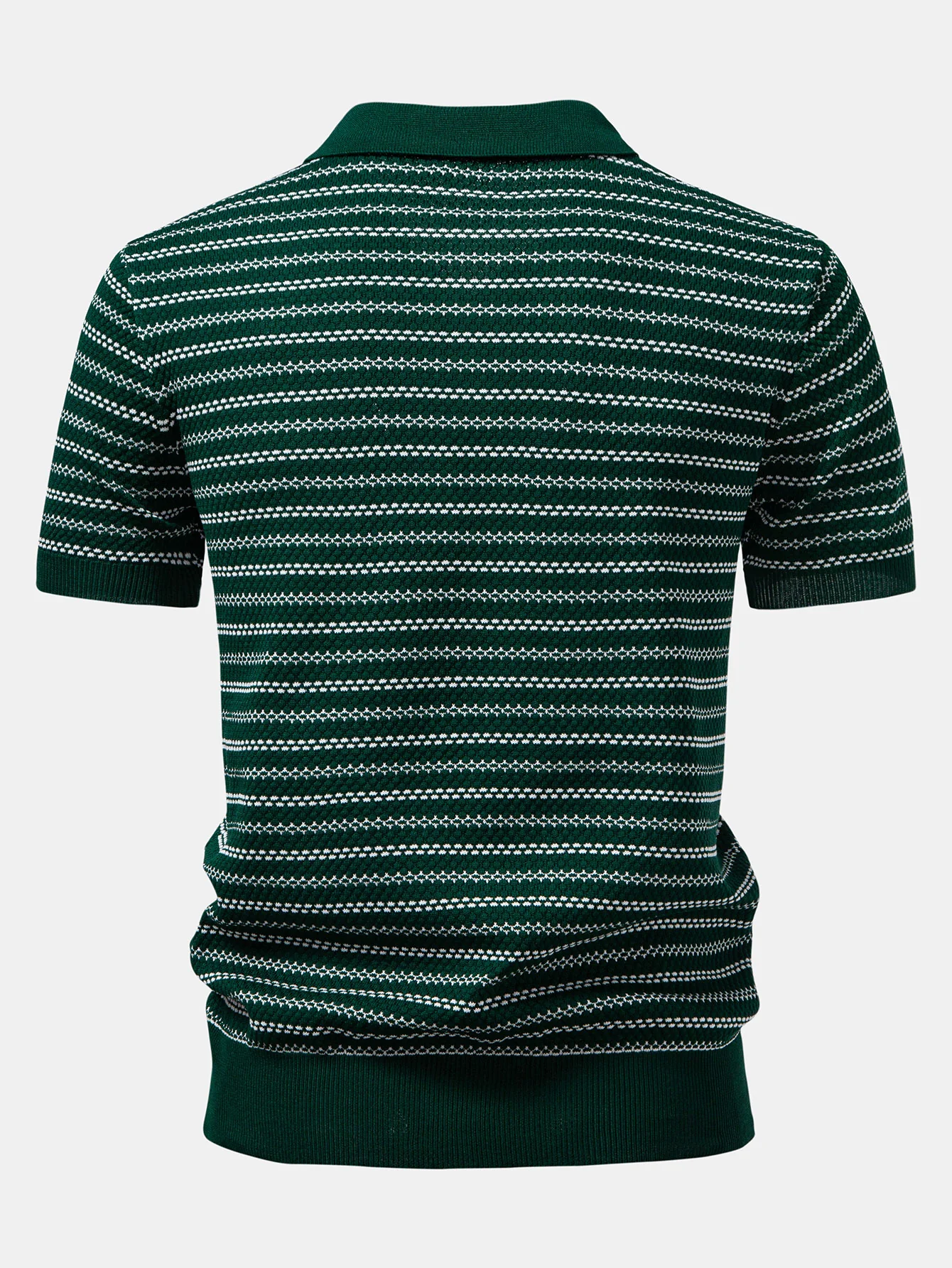 Gestreiftes Strick-Poloshirt - Image 2