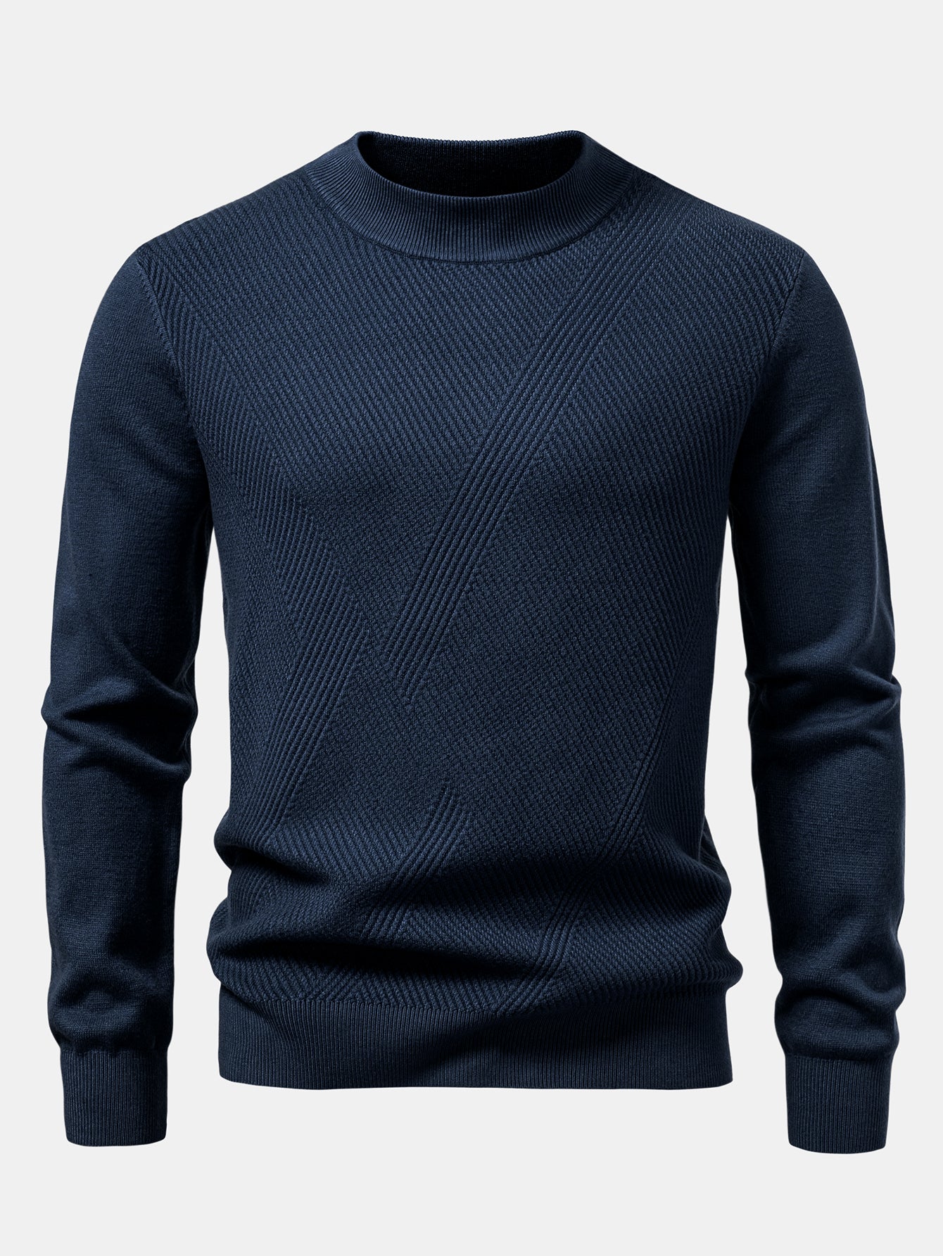 Stripe Rollkragenpullover