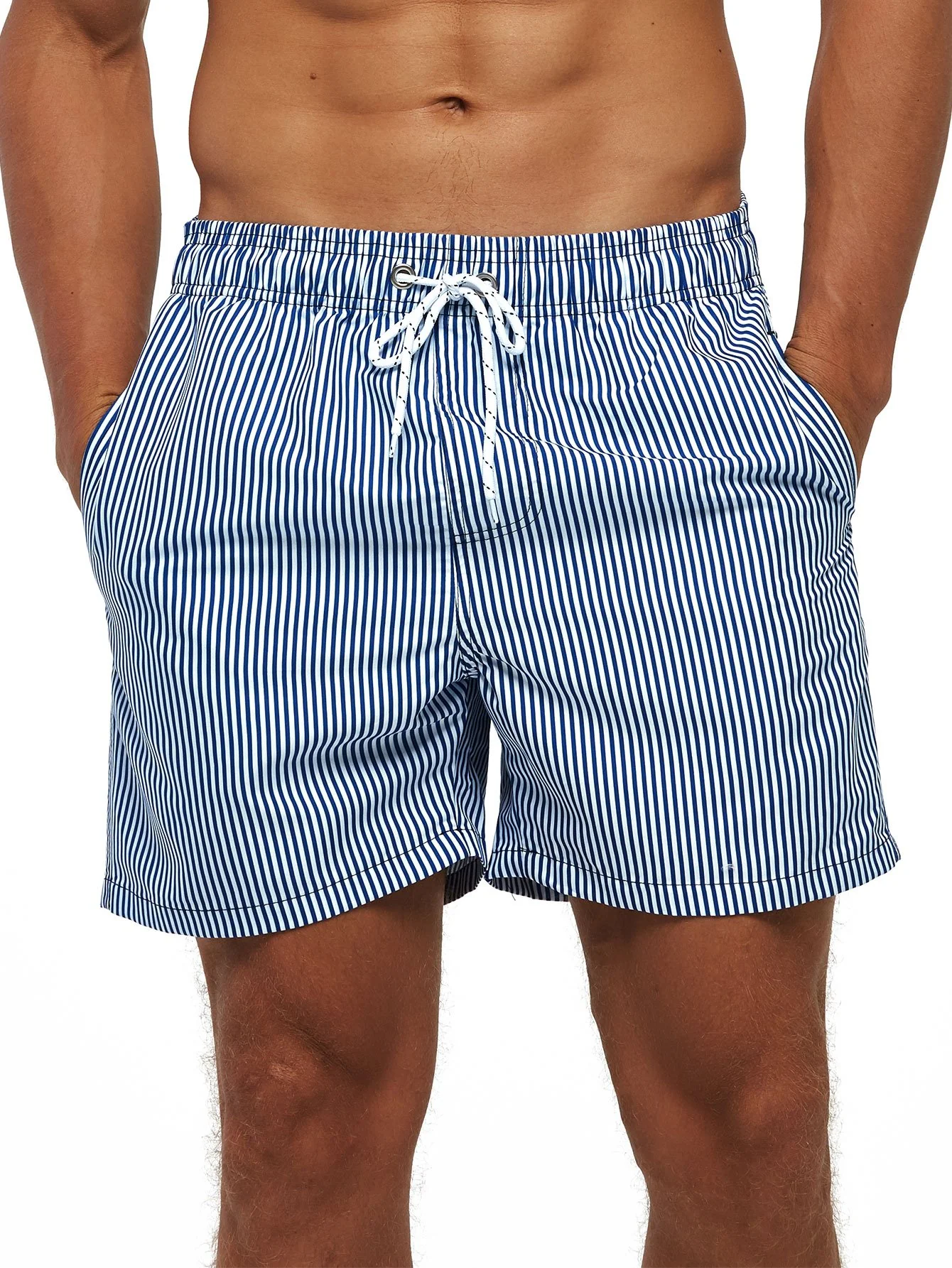 Streifen Druck Badehose