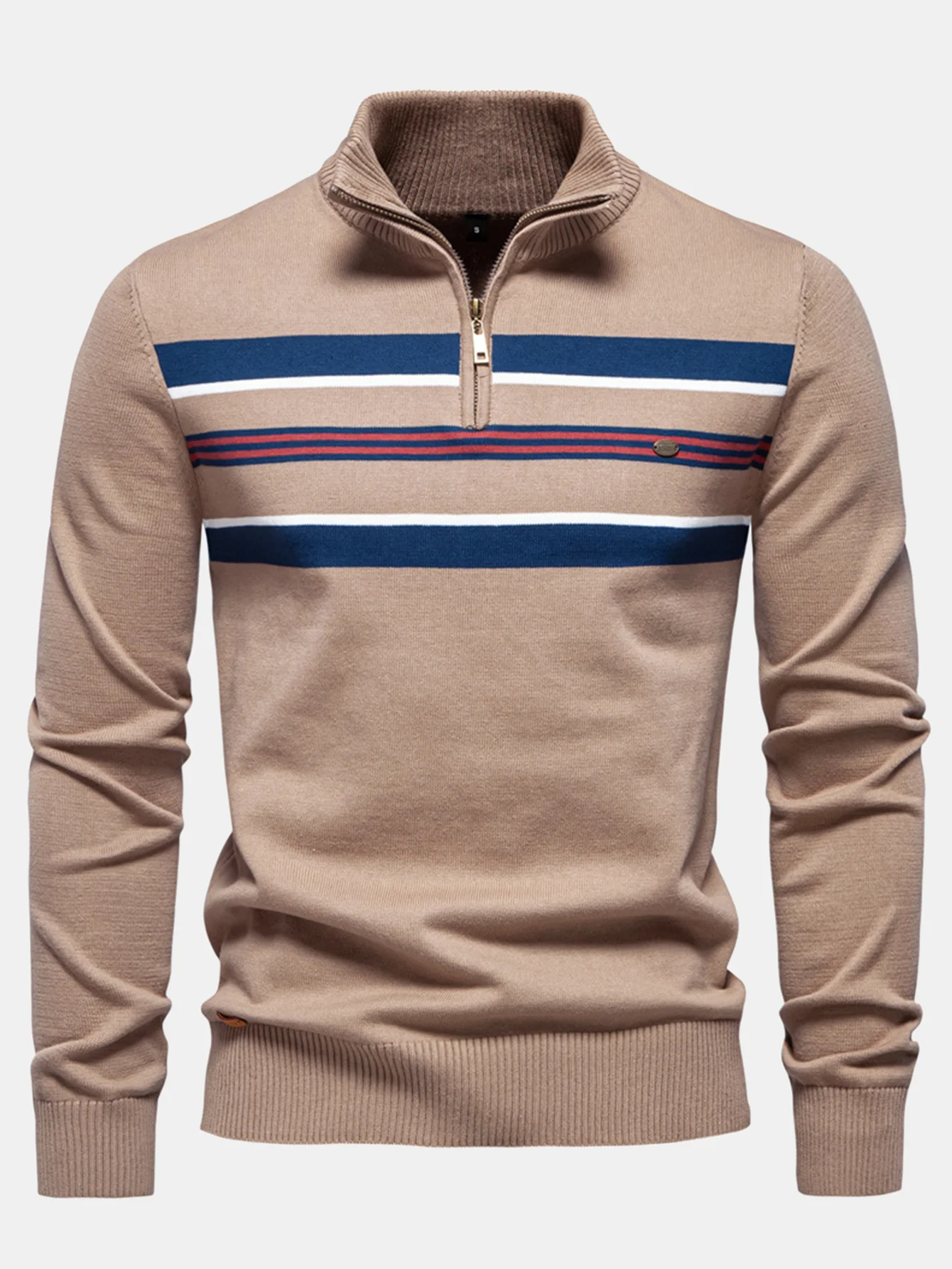 Stripe Quarter-Zip Pullover - Image 5