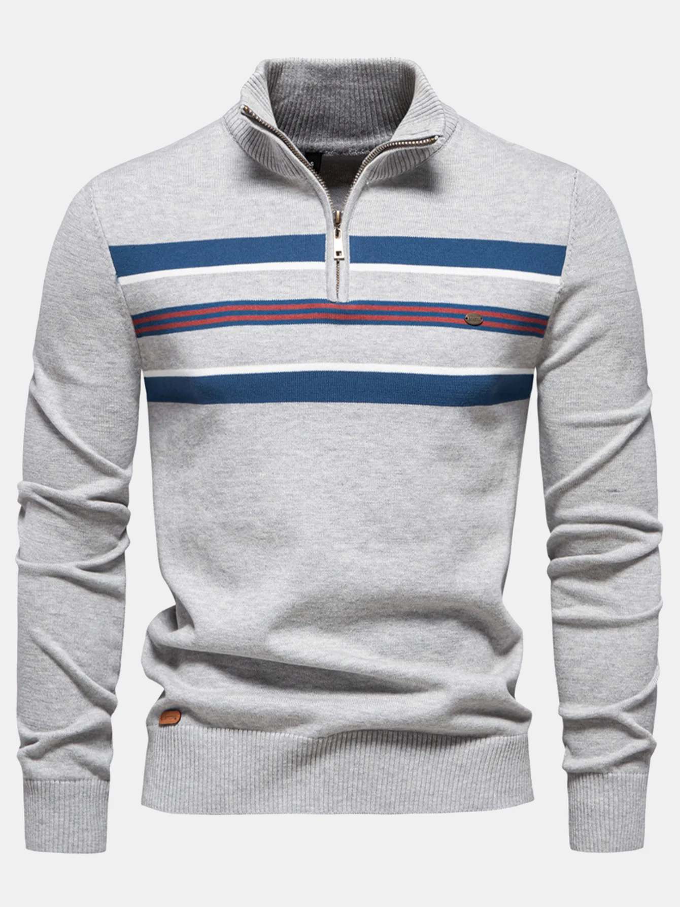 Stripe Quarter-Zip Pullover - Image 7