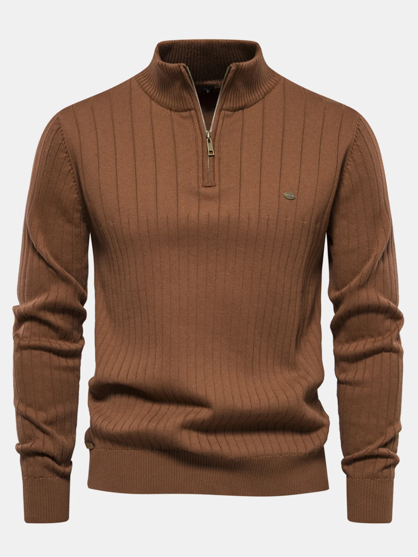 Stripe Quarter-Zip Pullover