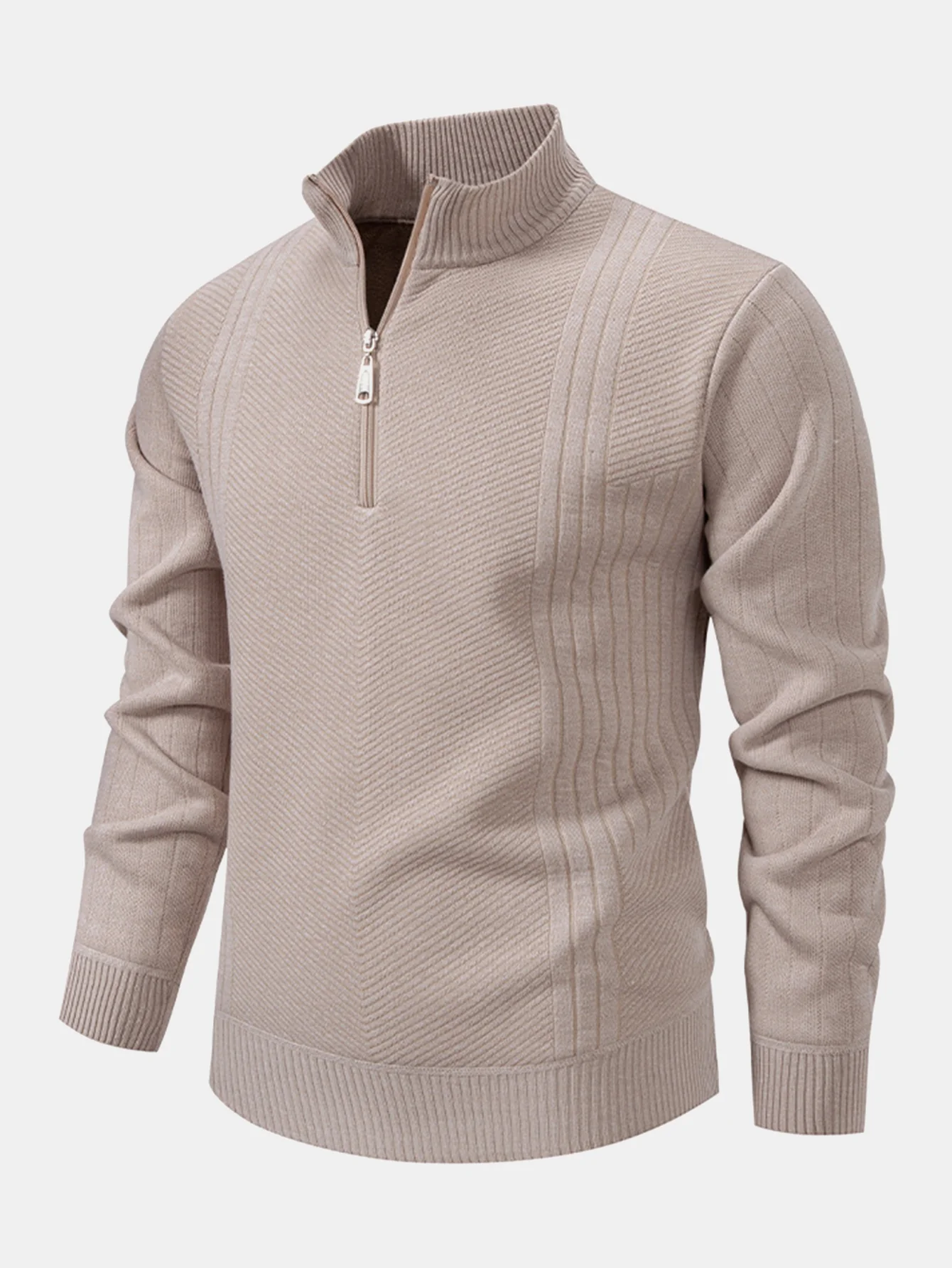 Stripe Quarter Zip Pullover - Image 2