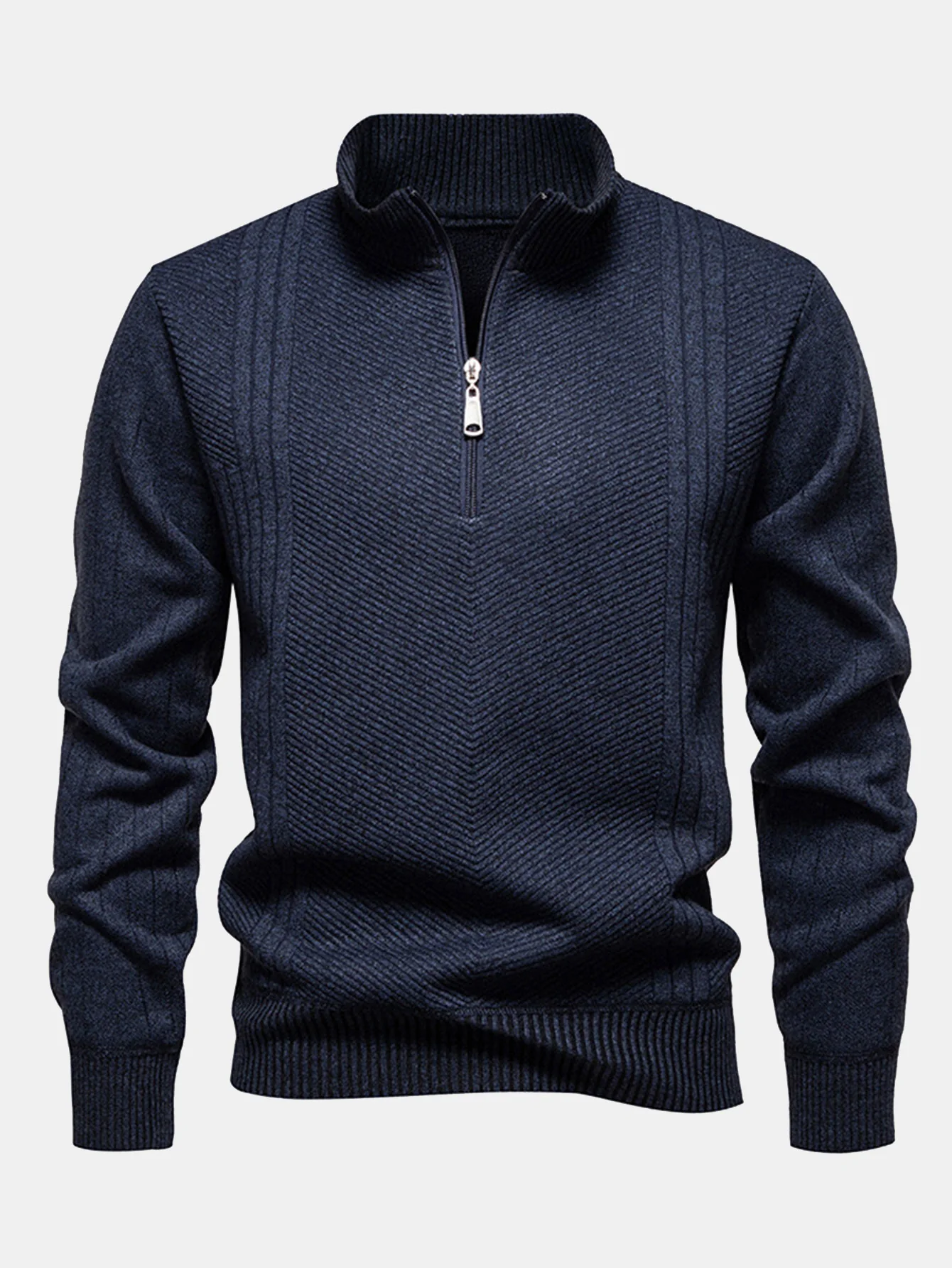 Stripe Quarter Zip Pullover - Image 4