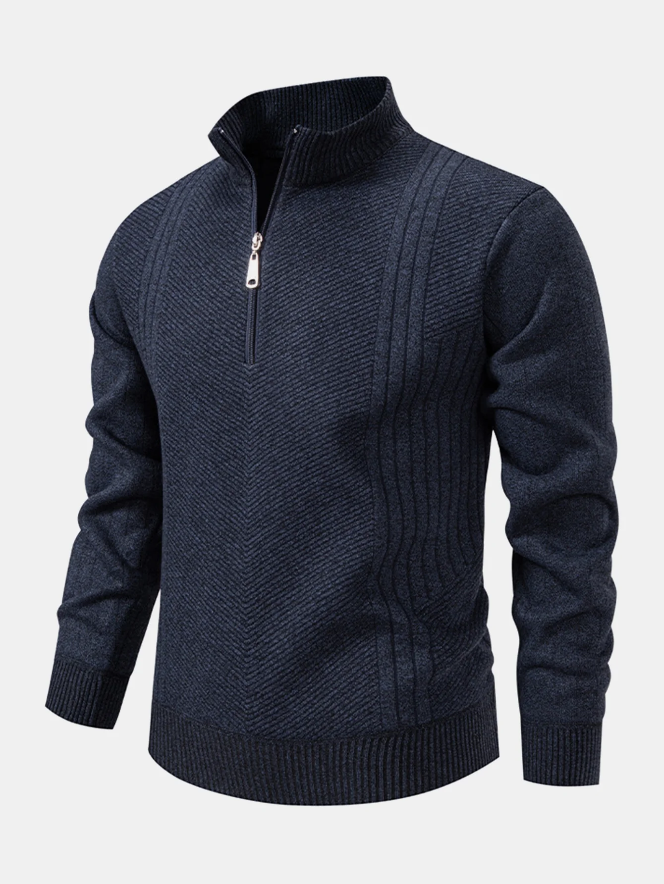 Stripe Quarter Zip Pullover - Image 5