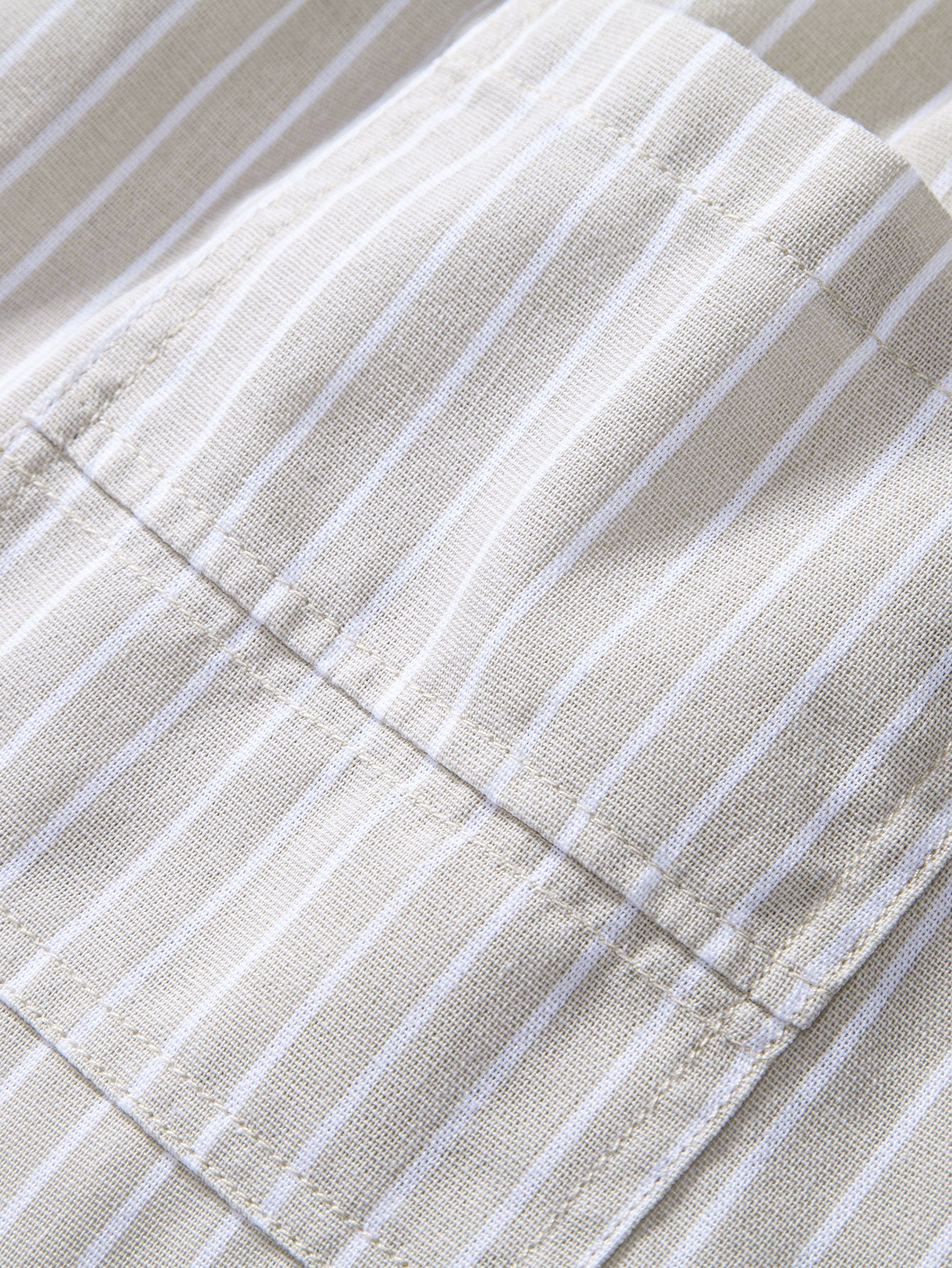 Stripe Straight Leg Linen Pants - Image 10