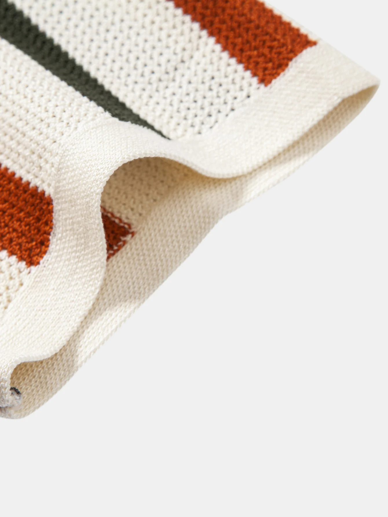Stripe V Neck Knit Polo & Knit Short - Image 10