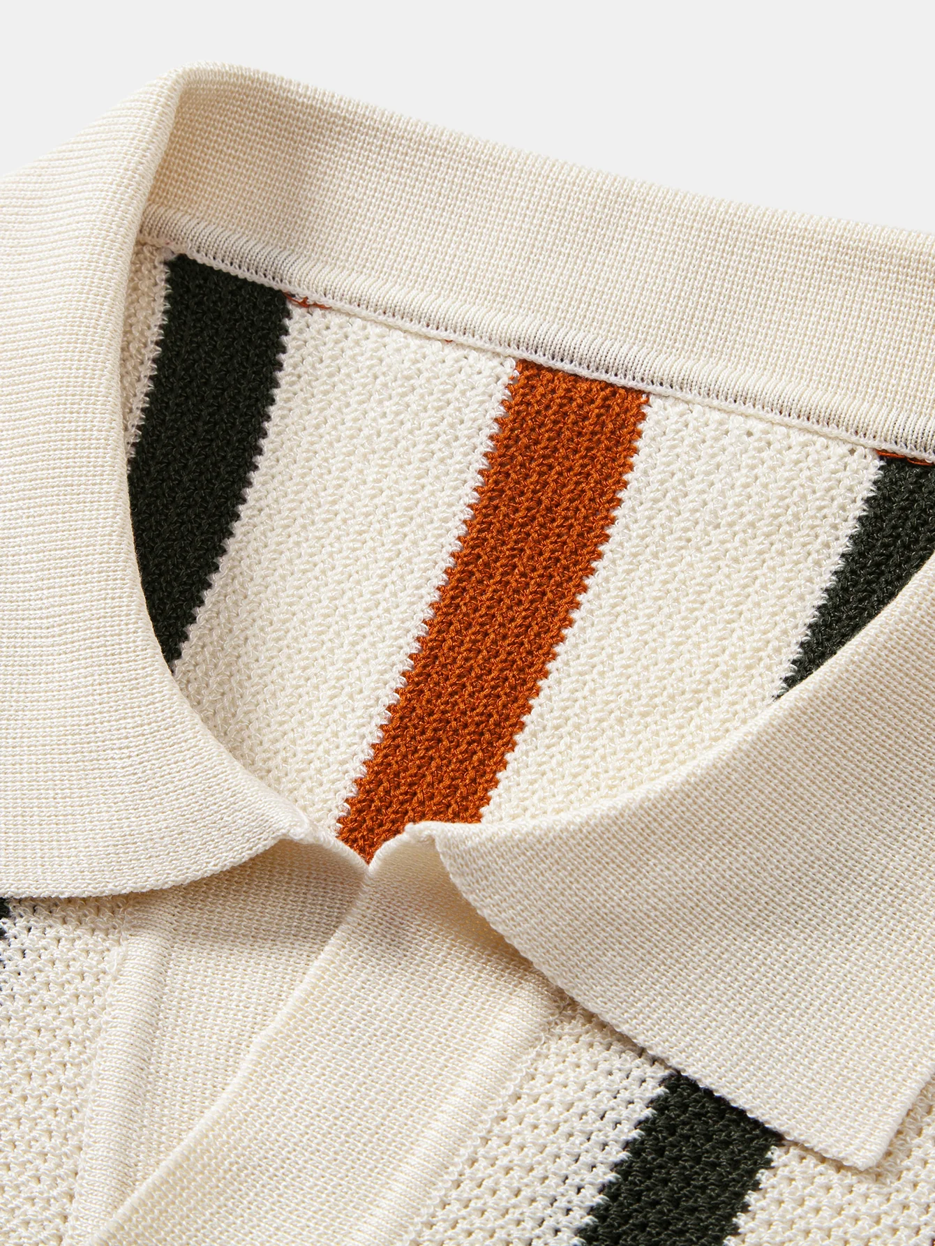 Stripe V Neck Knit Polo & Knit Short - Image 6