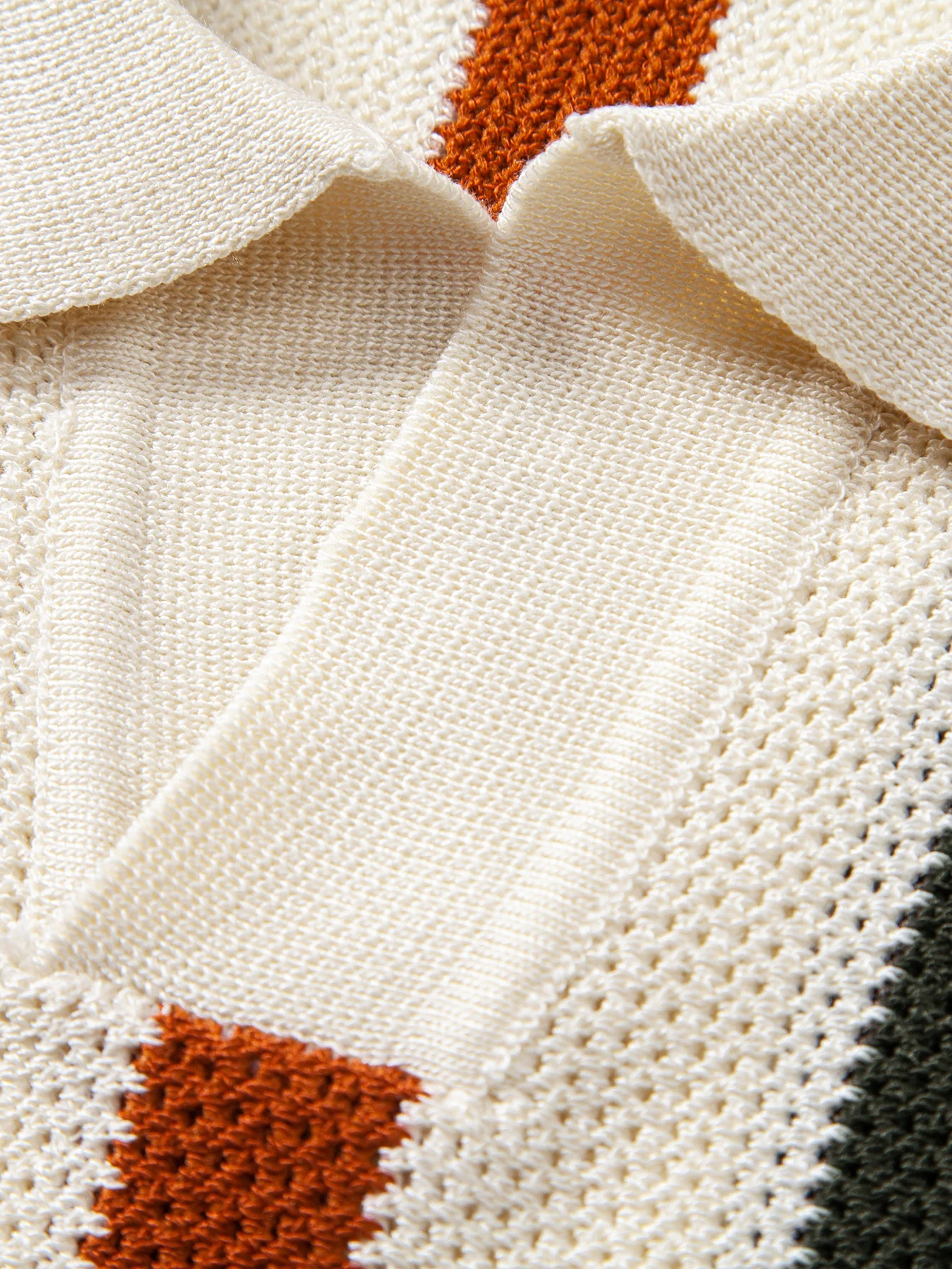 Stripe V Neck Knit Polo & Knit Short - Image 9