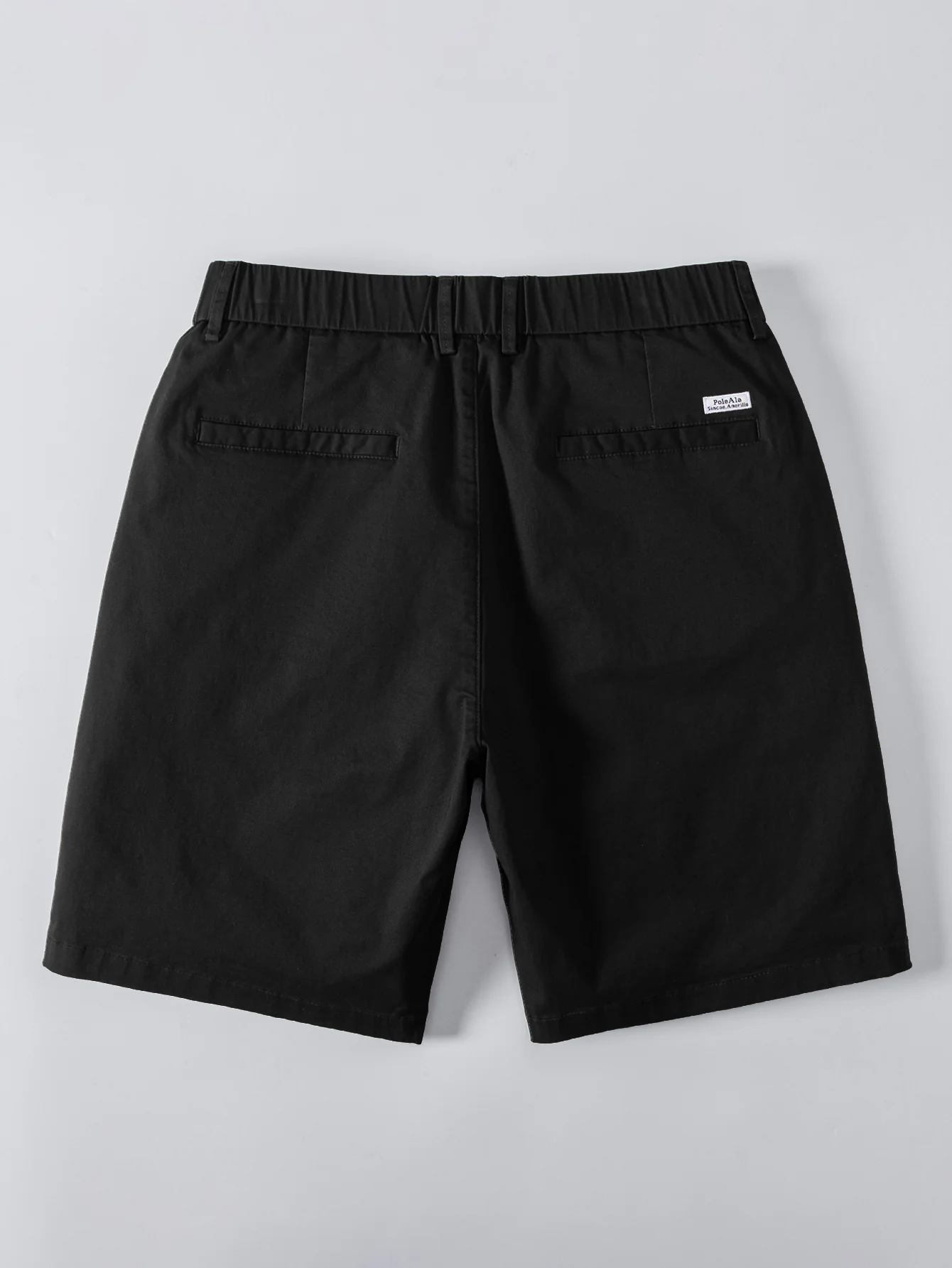 Contrast Trim Zipper Knit Polo Shirt & Elastic Waist Chino Shorts - Image 8