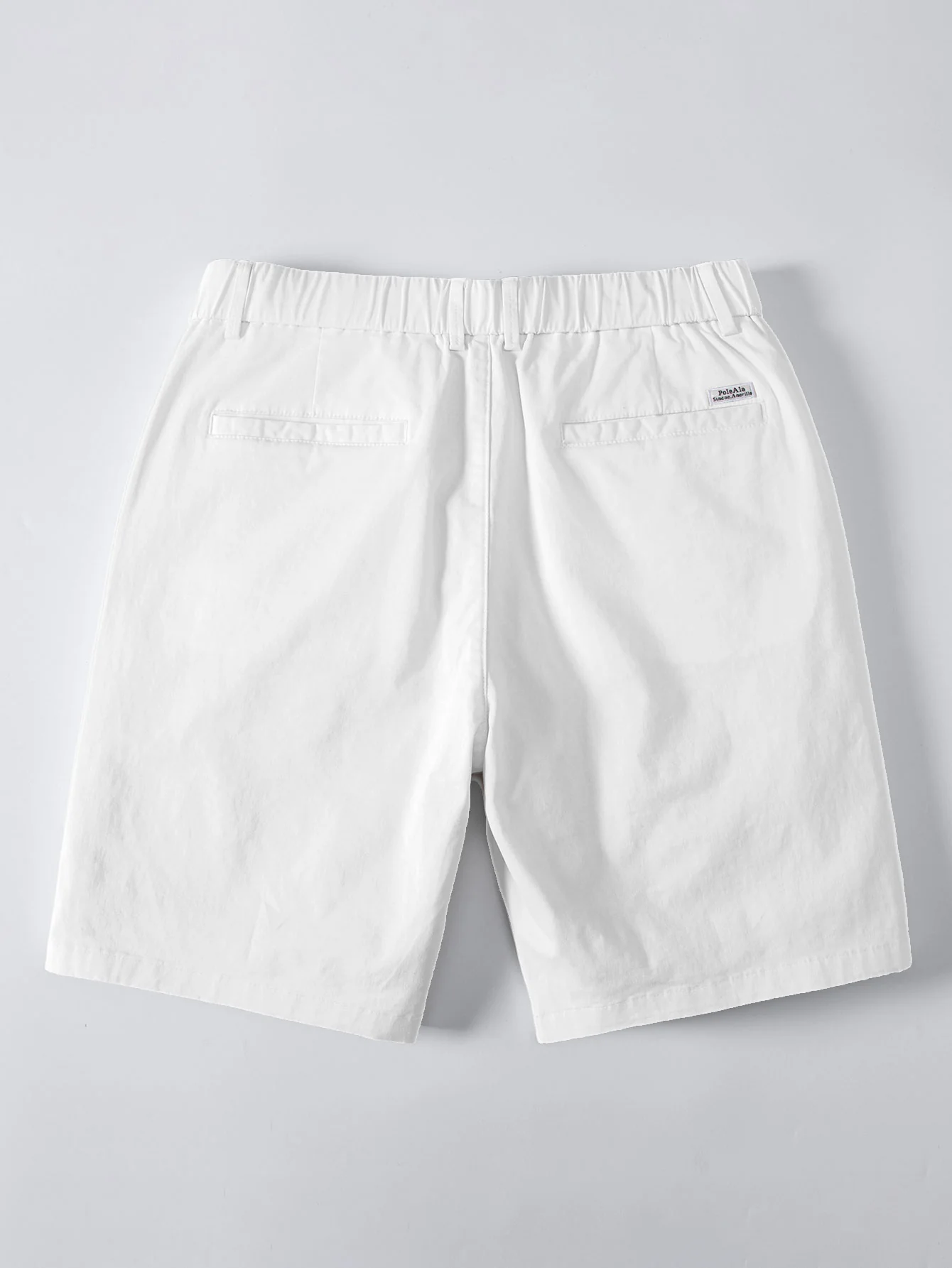 Contrast Trim Zipper Knit Polo Shirt & Elastic Waist Chino Shorts - Image 10
