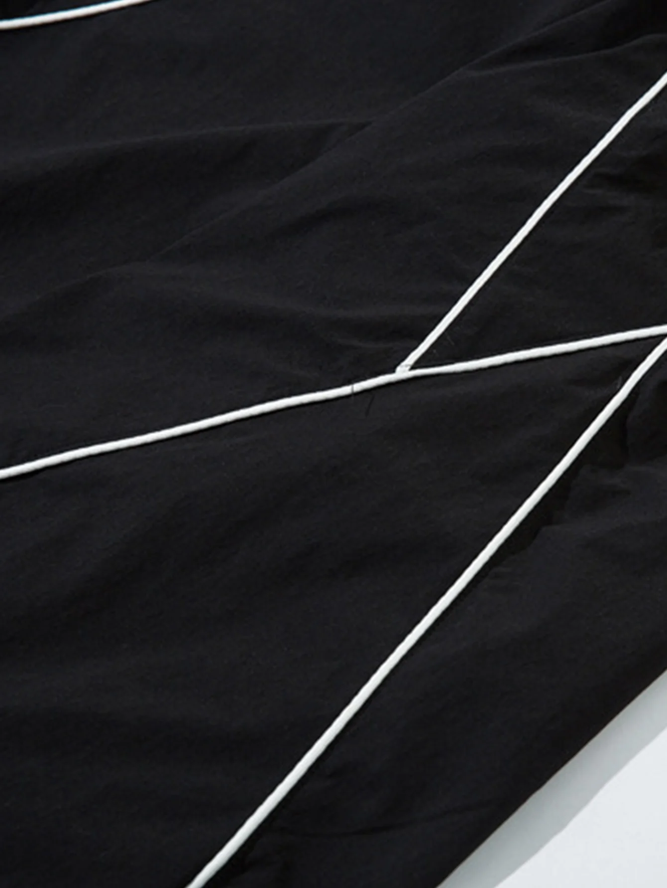 Stripe Weitbein Baggy Hose - Image 5
