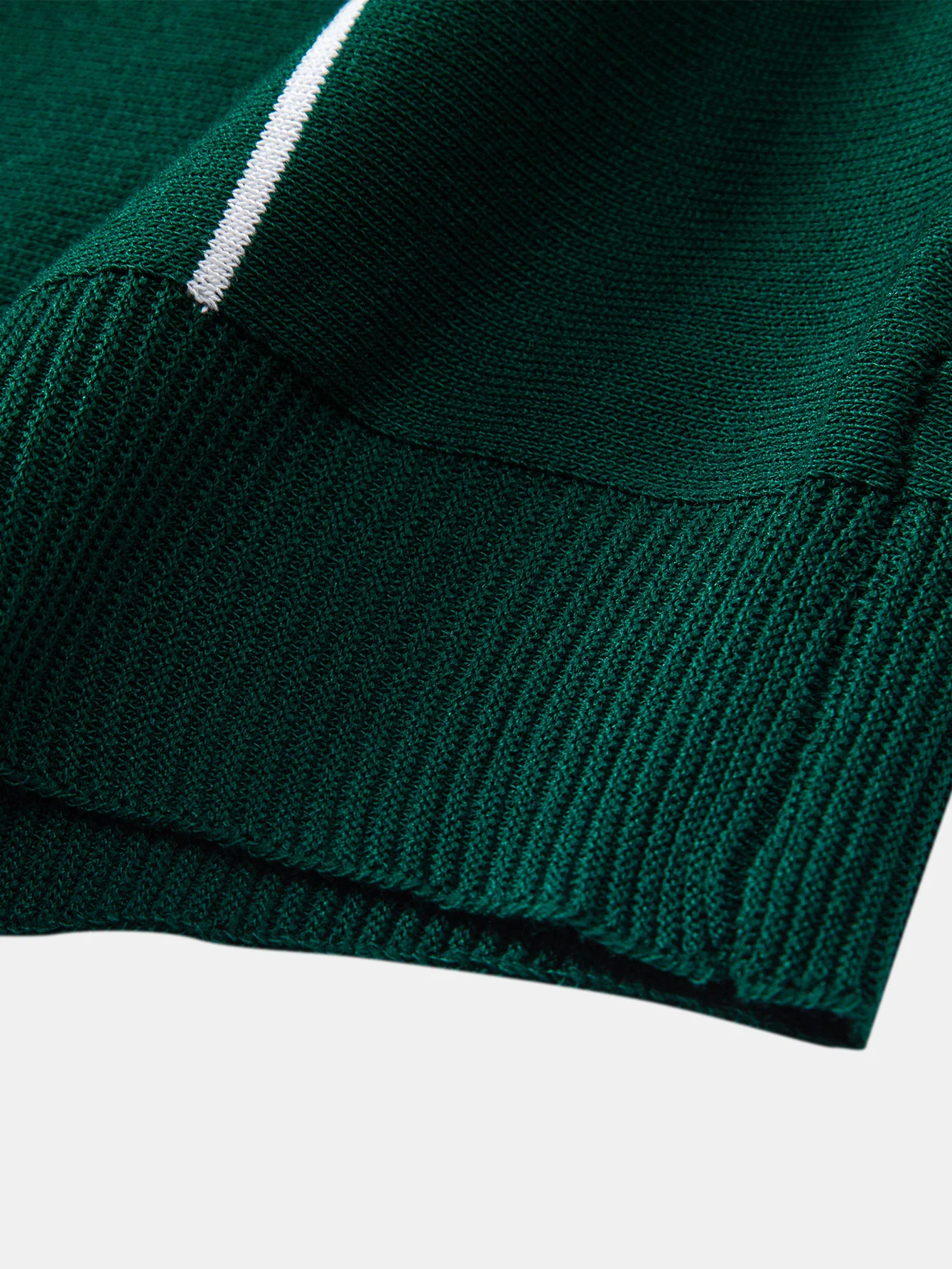 Gestreiftes Strick-Poloshirt mit Reißverschluss - Image 9